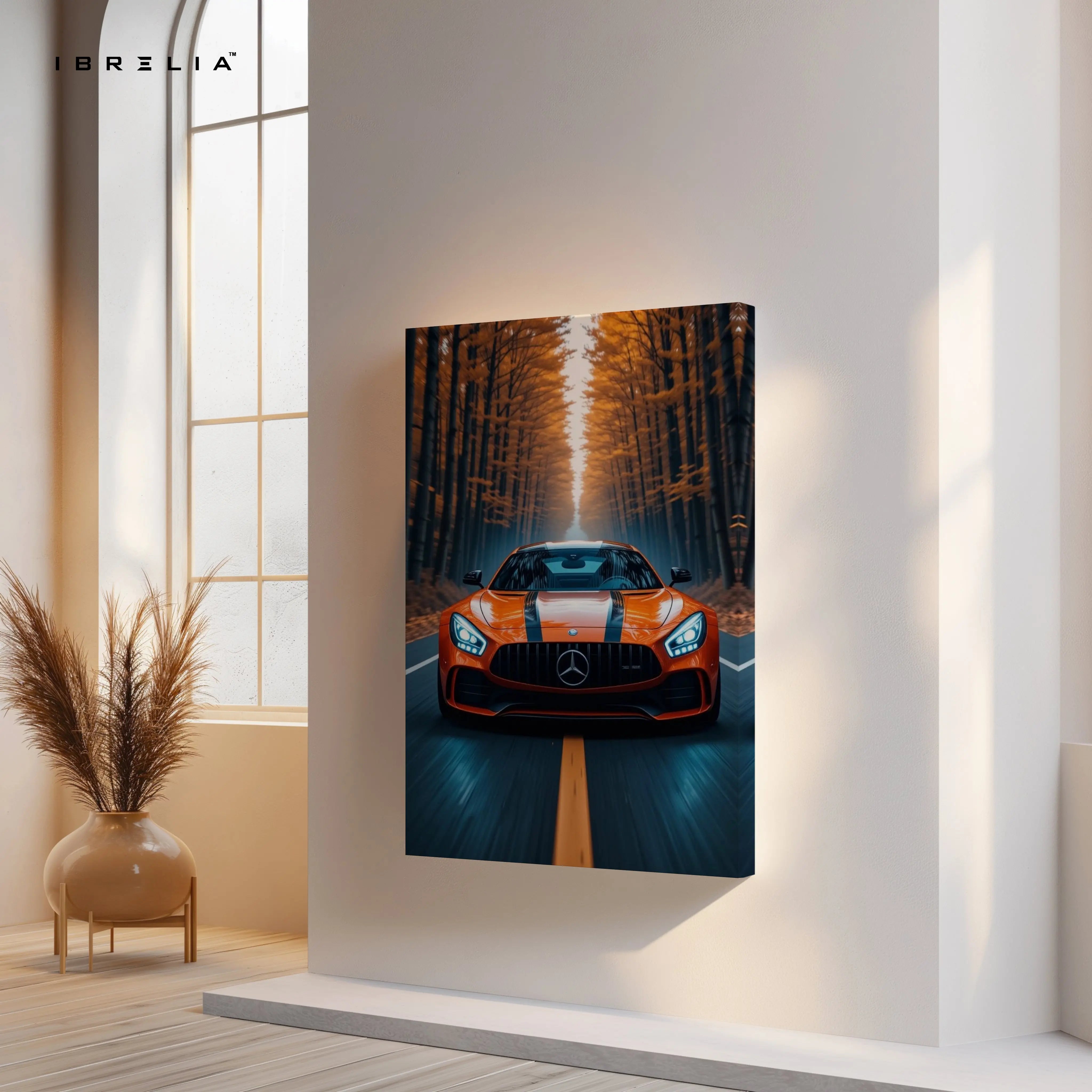 Mercedes AMG GT Power Reflection – 4K Ultra Wrap Frame Wall Art in Pakistan | IBRELIA™ (Copy) IBRELIA
