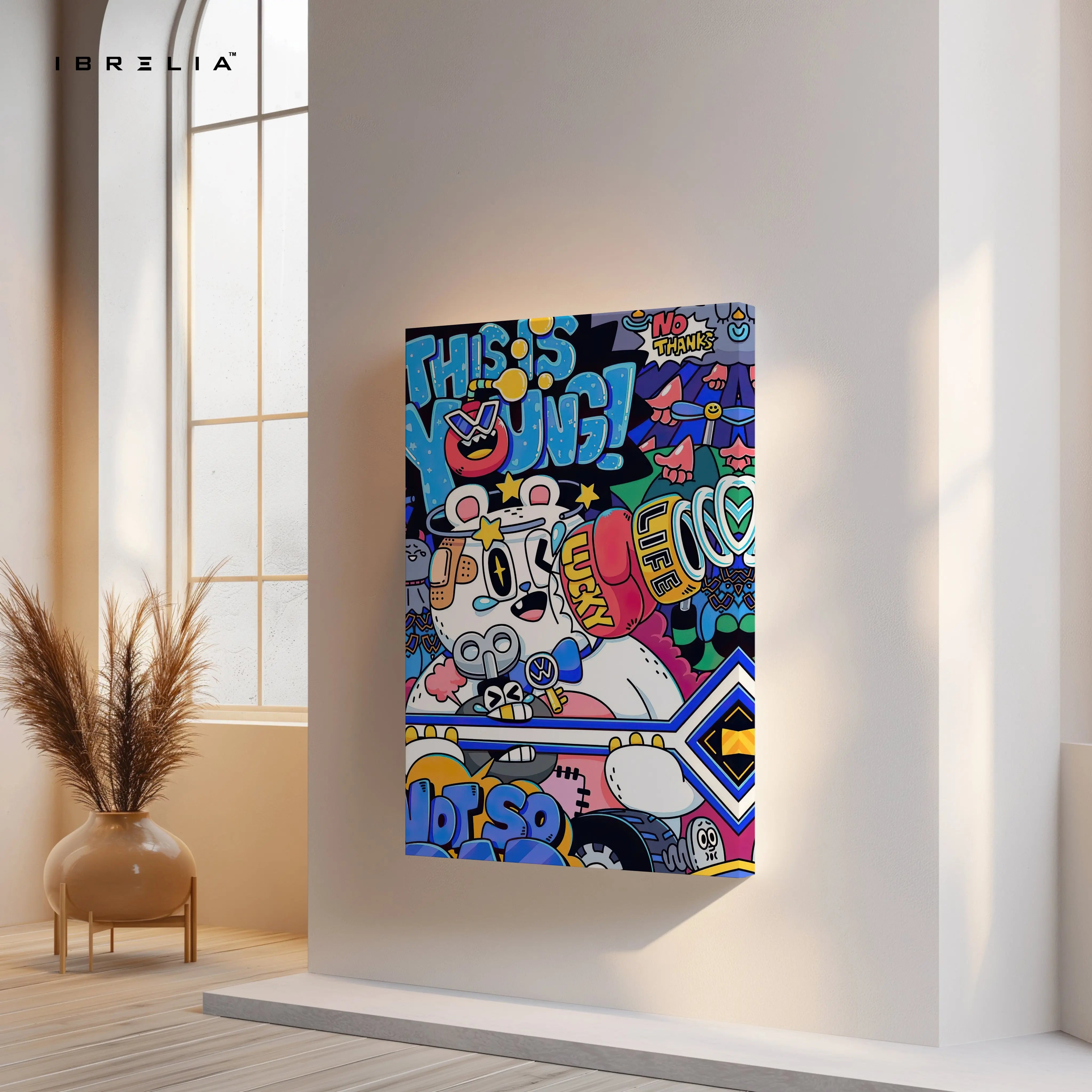 This Is Not Drug Pop Graffiti Art – 4K Ultra Wrap Frame Wall Art in Pakistan | IBRELIA™ IBRELIA