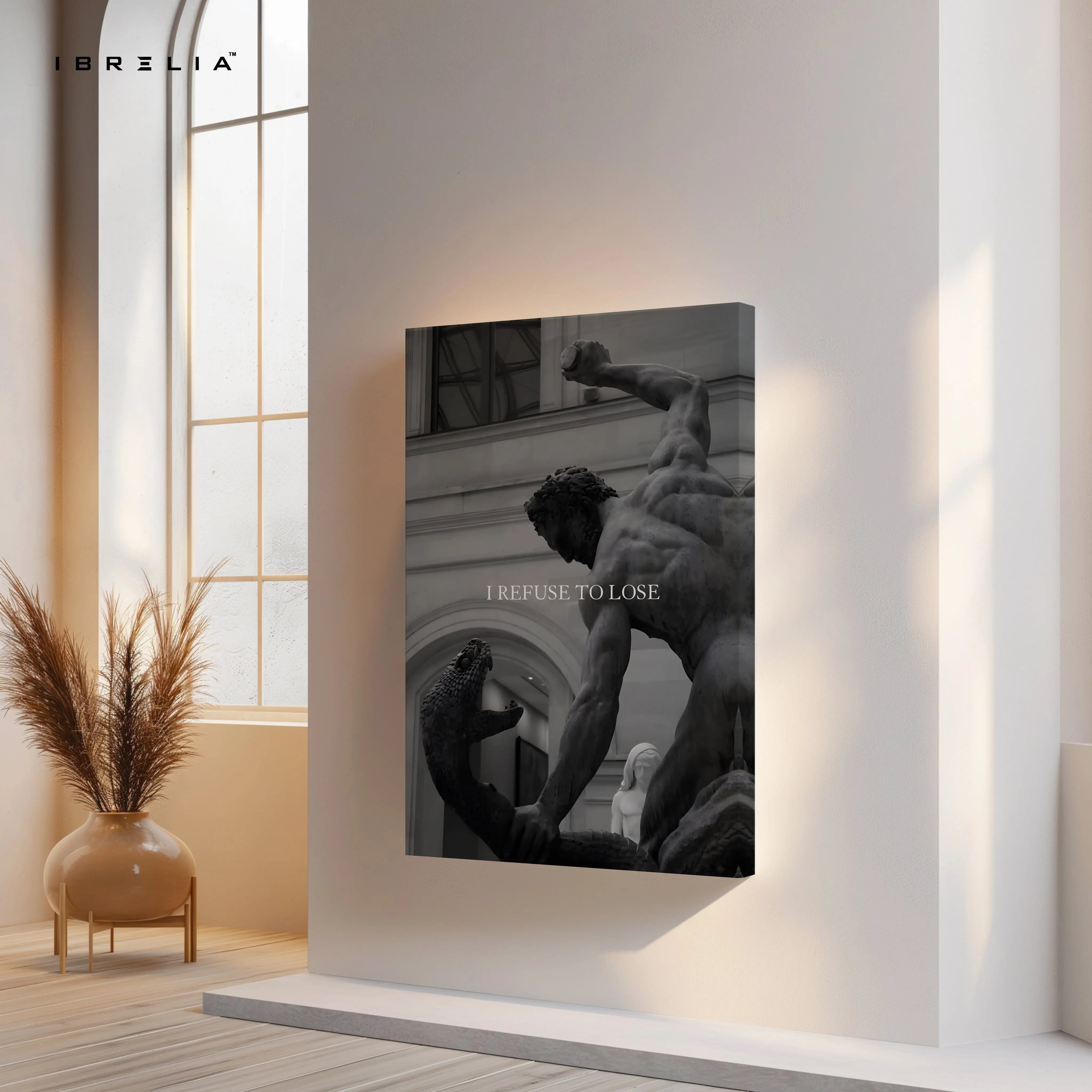 I Refuse To Lose Statue Art – 4K Ultra Wrap Frame Wall Art in Pakistan | IBRELIA™ IBRELIA