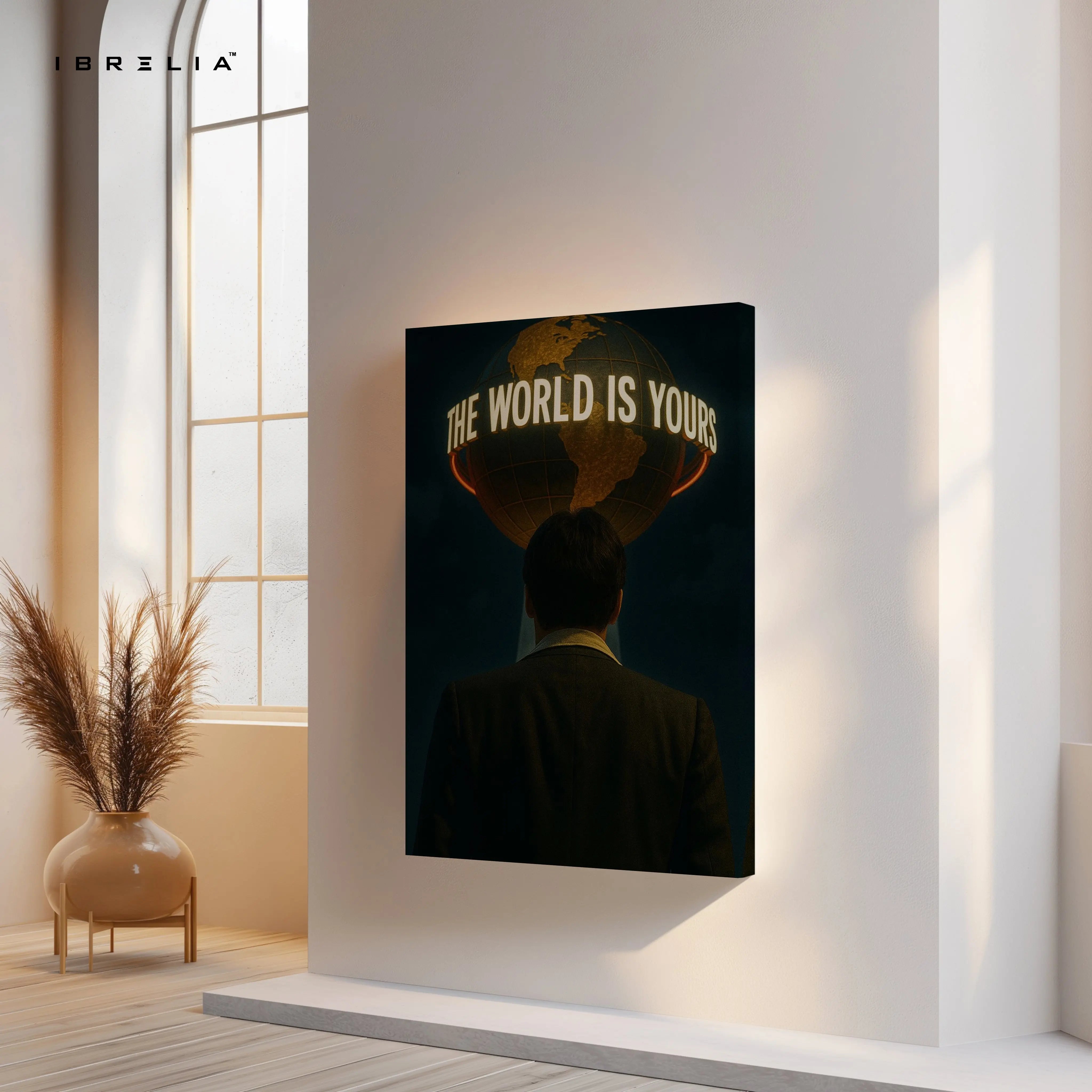 The World Is Yours Motivation Art – 4K Ultra Wrap Frame Wall Art in Pakistan | IBRELIA™ IBRELIA