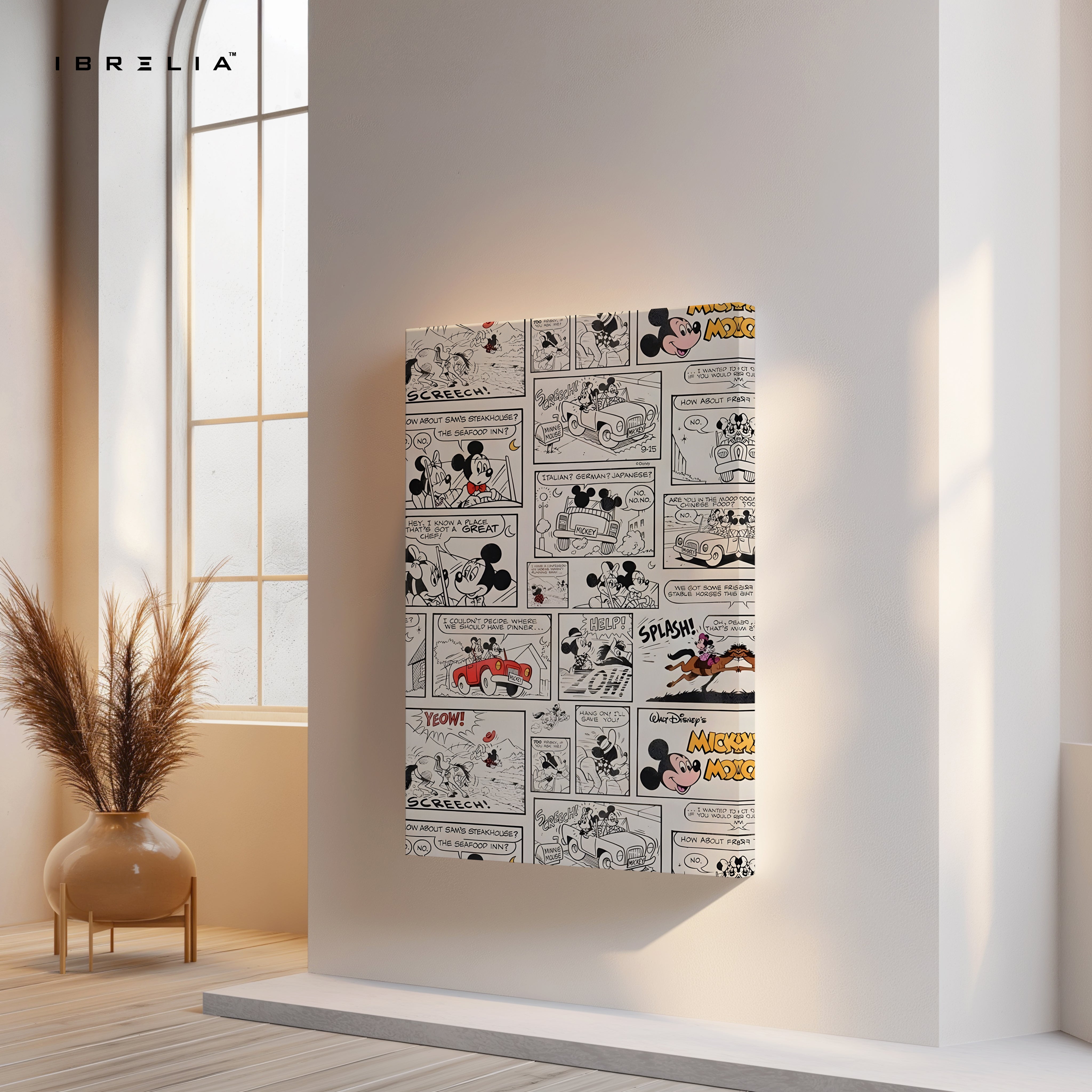 Retro Cartoon Comic Strip Collage – Vintage Pop Culture Wall Art | 4K Ultra Wrap Frame Wall Art in Pakistan | IBRELIA™