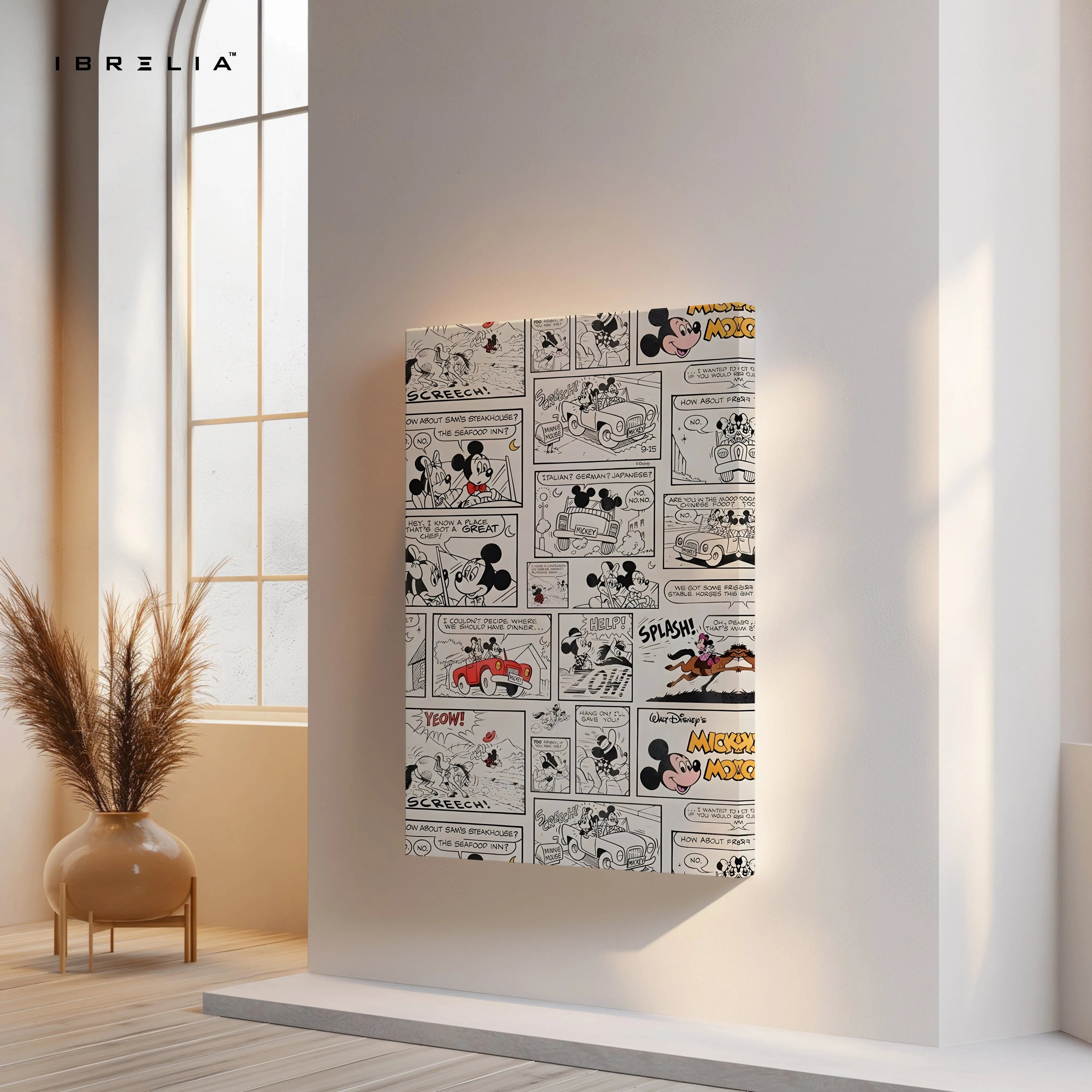 Retro Cartoon Comic Strip Collage – Vintage Pop Culture Wall Art | 4K Ultra Wrap Frame Wall Art in Pakistan | IBRELIA™ IBRELIA