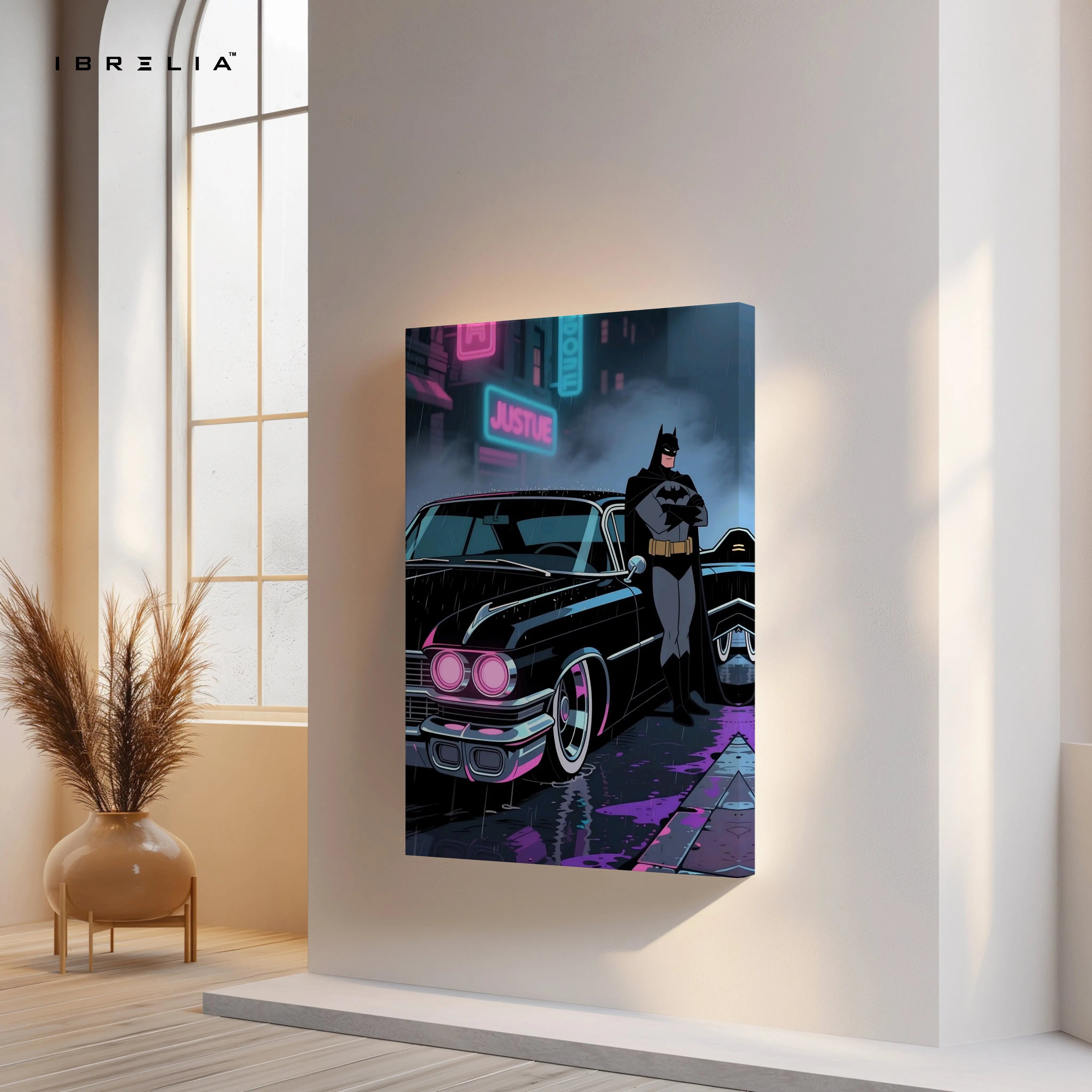 Batman Justice Night Art – 4K Ultra Wrap Frame Wall Art in Pakistan | IBRELIA™ IBRELIA