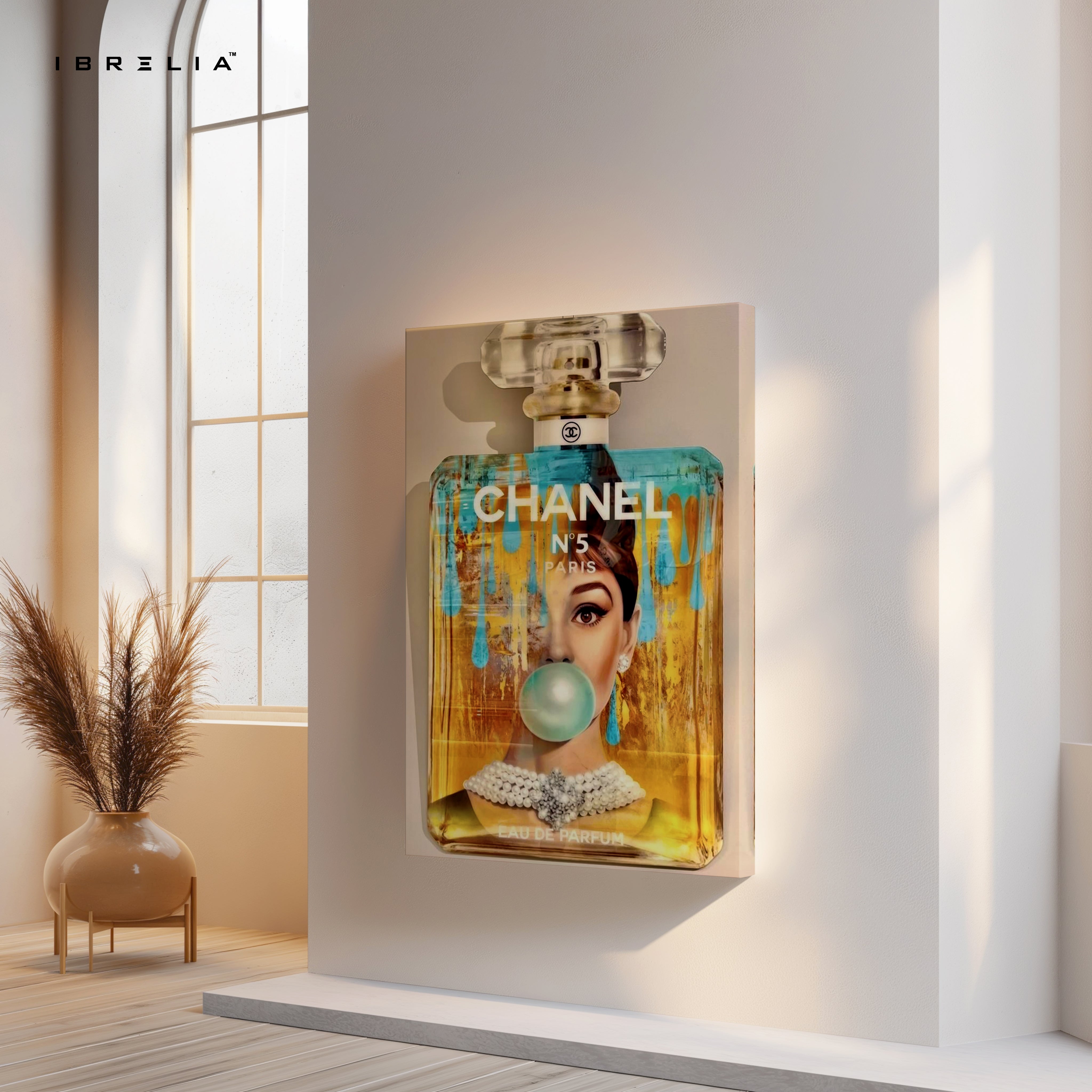 Chanel No.5 Bubble Glam Art – 4K Ultra Wrap Frame Wall Art in Pakistan | IBRELIA™