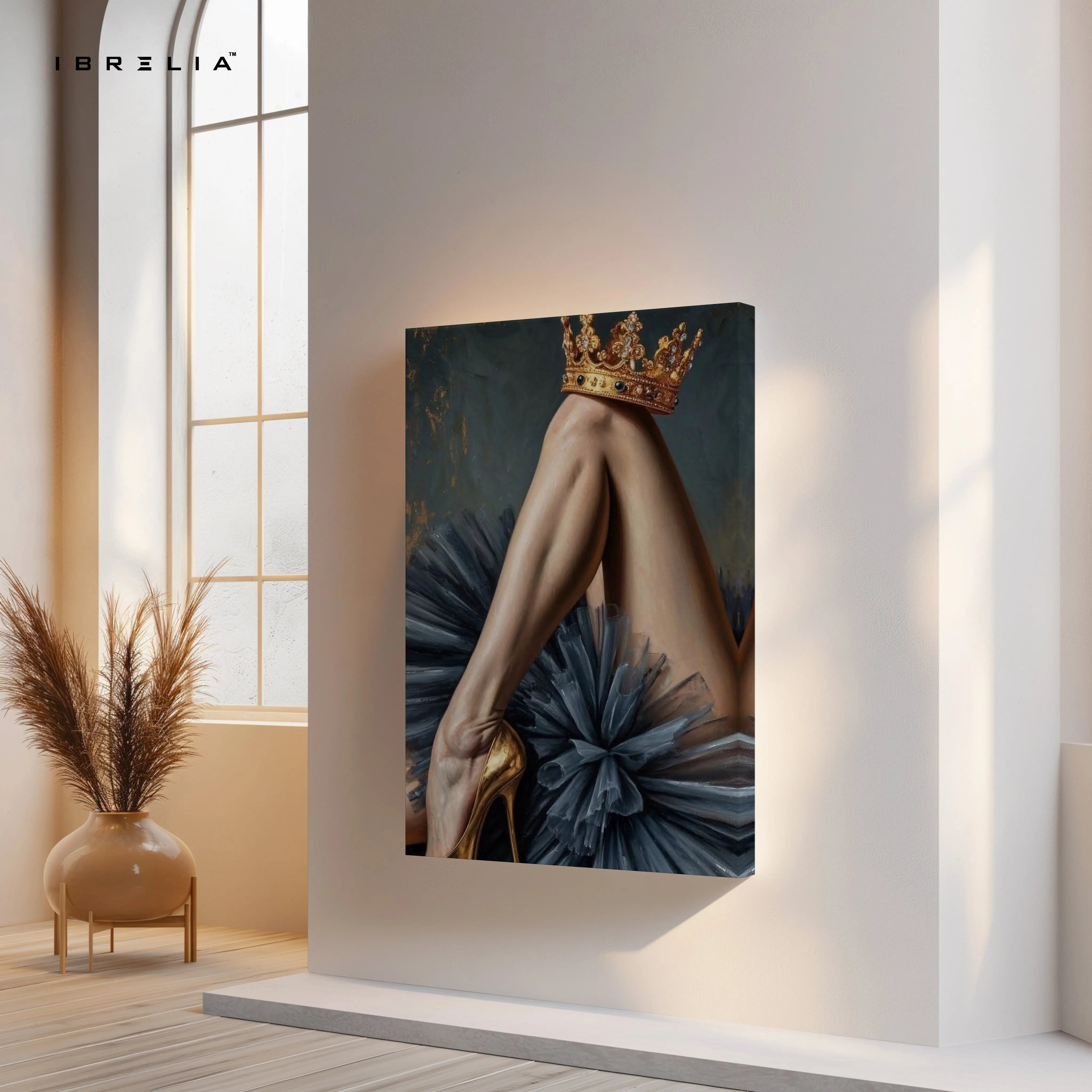 Crowned Elegance Art – 4K Ultra Wrap Frame Wall Art in Pakistan | IBRELIA™ IBRELIA