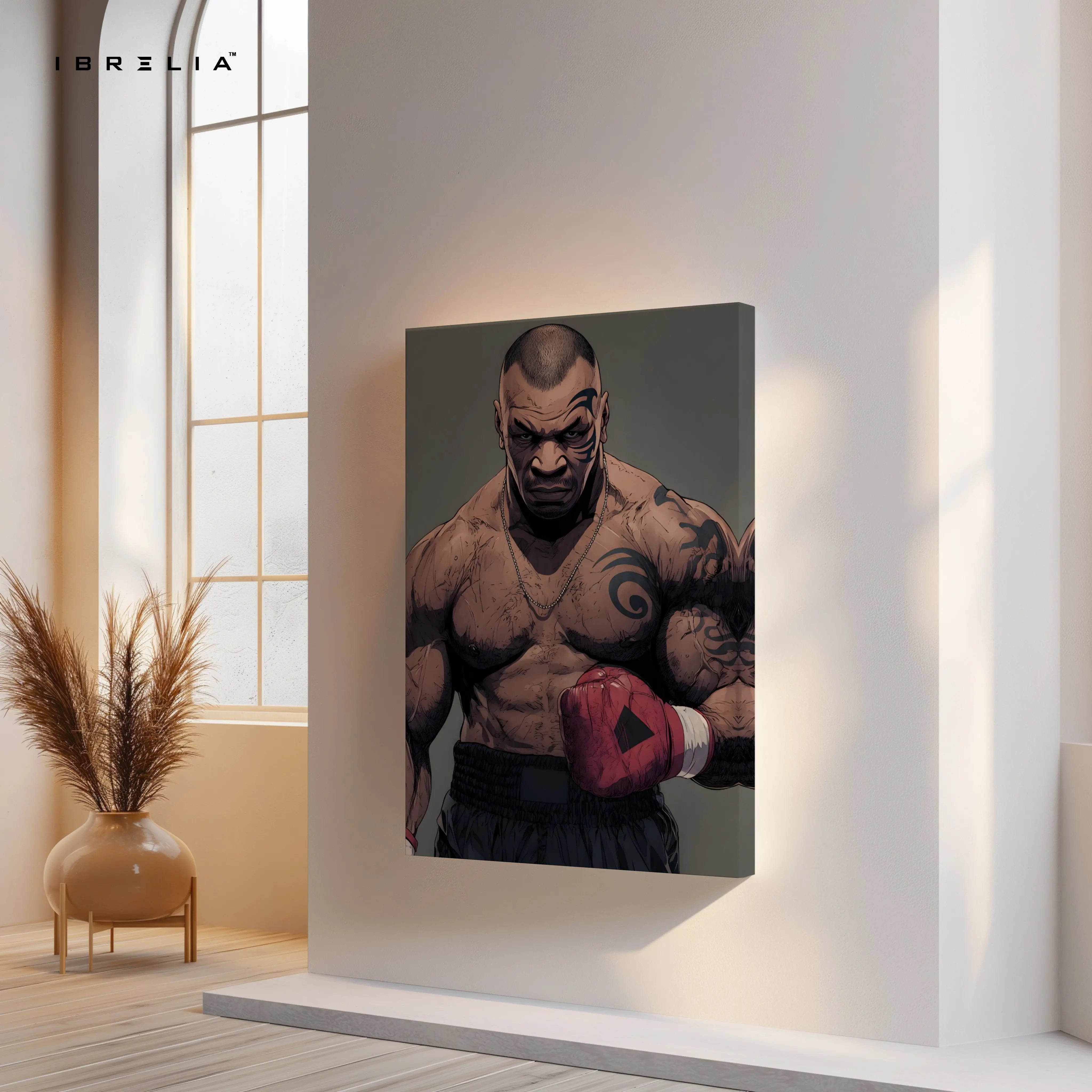 Mike Tyson Boxing Wall Art – Power Fighter Canvas Frame | Legendary Champion Poster Pakistan | IBRELIA™ IBRELIA