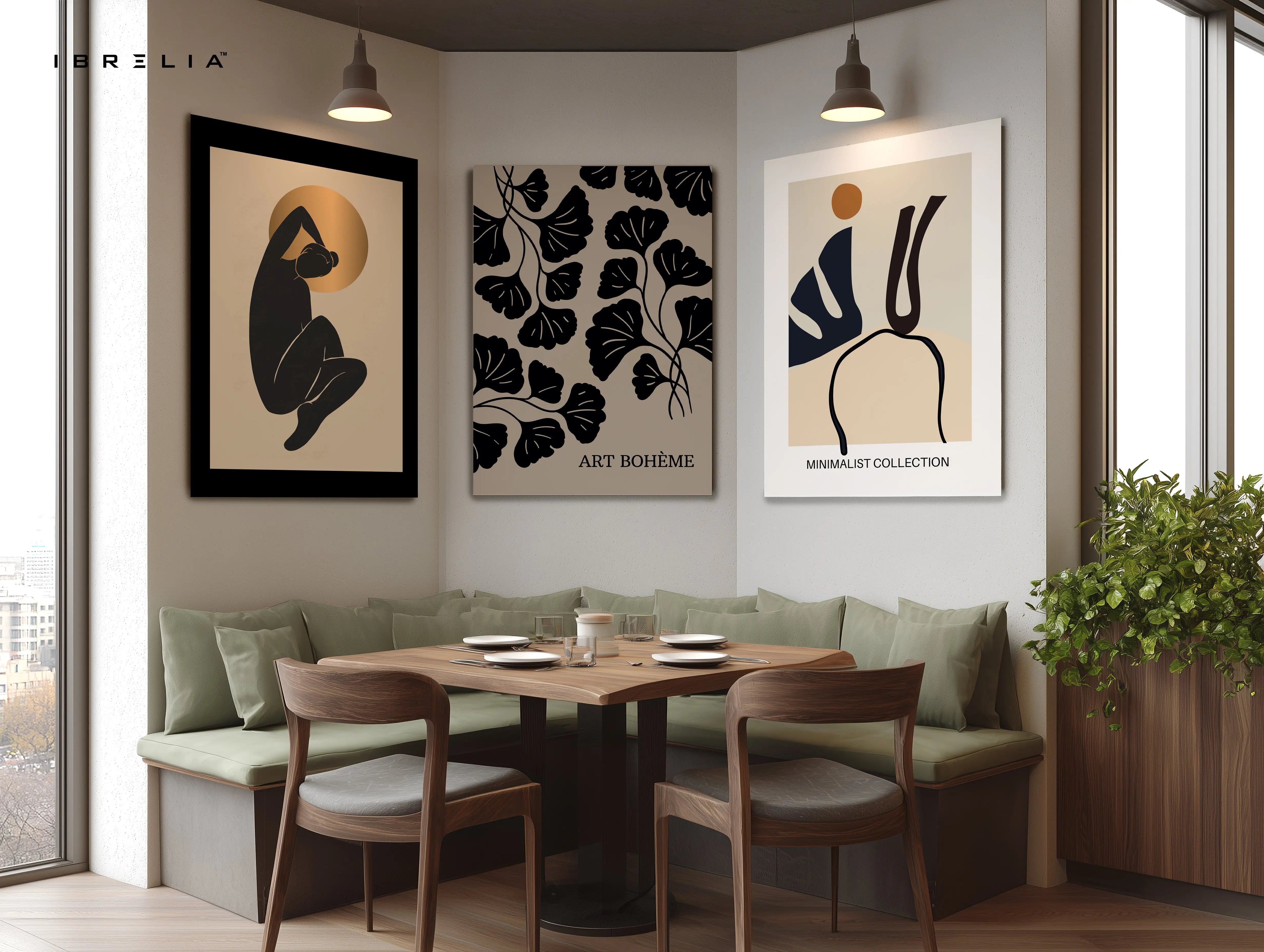Minimalist Boheme 3 Panel 4K Ultra HD Wall Art in Pakistan | IBRELIA™ IBRELIA