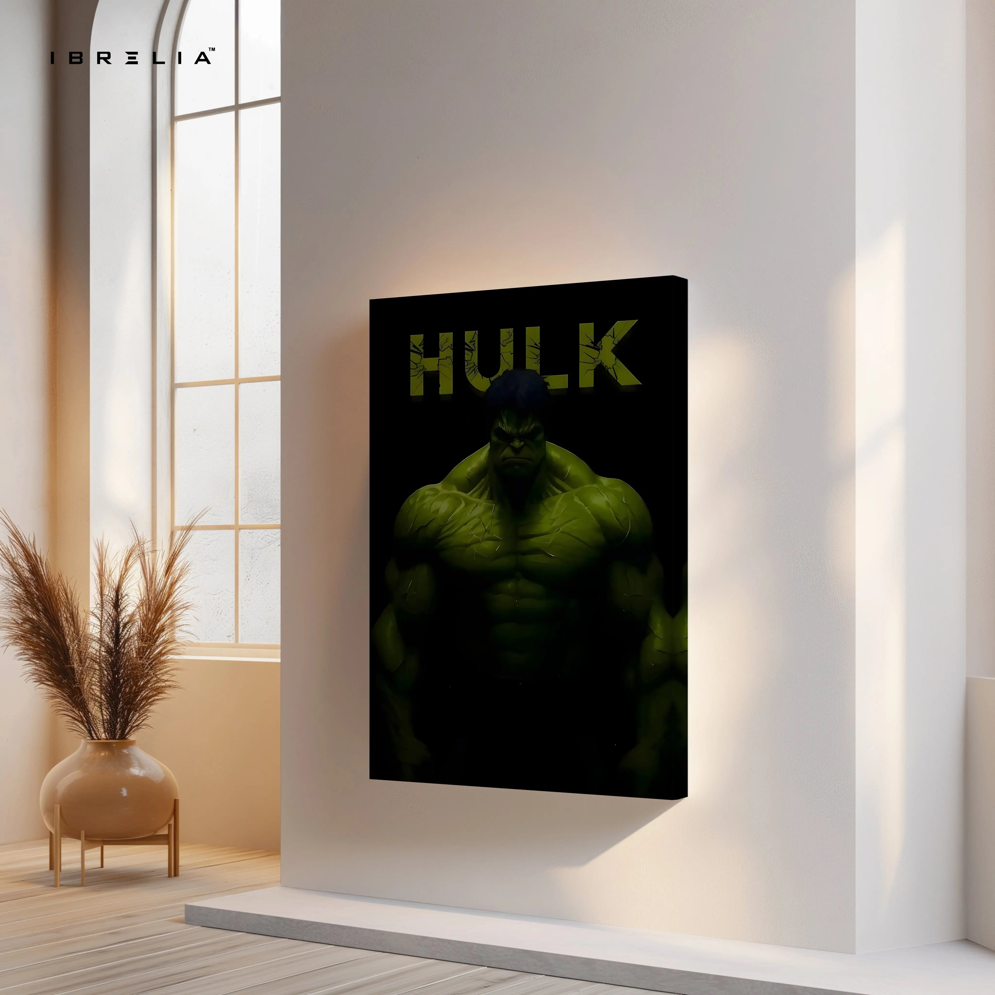 HULK Dark Power Portrait – 4K Ultra Wrap Frame Wall Art in Pakistan | IBRELIA™ IBRELIA