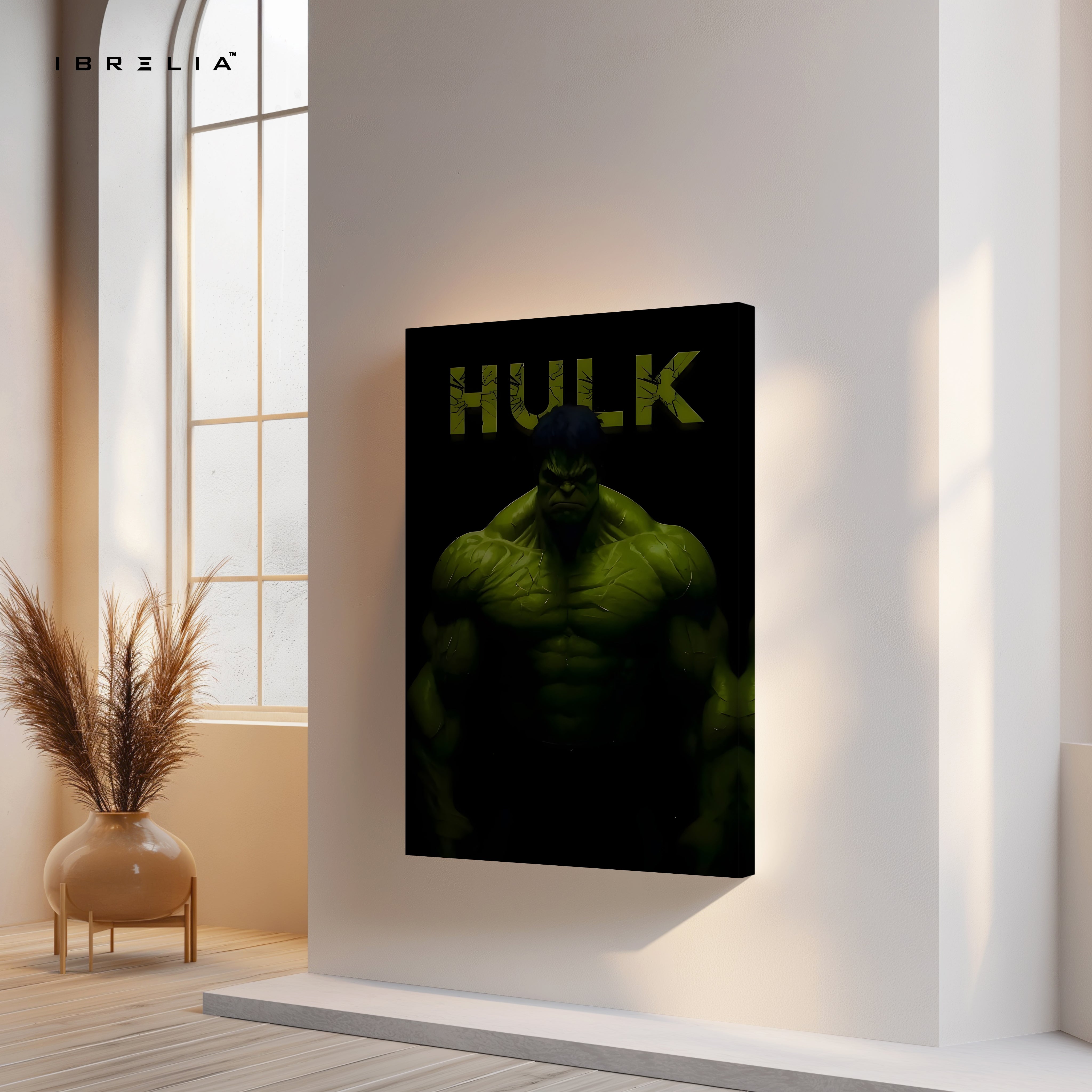 HULK Dark Power Portrait – 4K Ultra Wrap Frame Wall Art in Pakistan | IBRELIA™