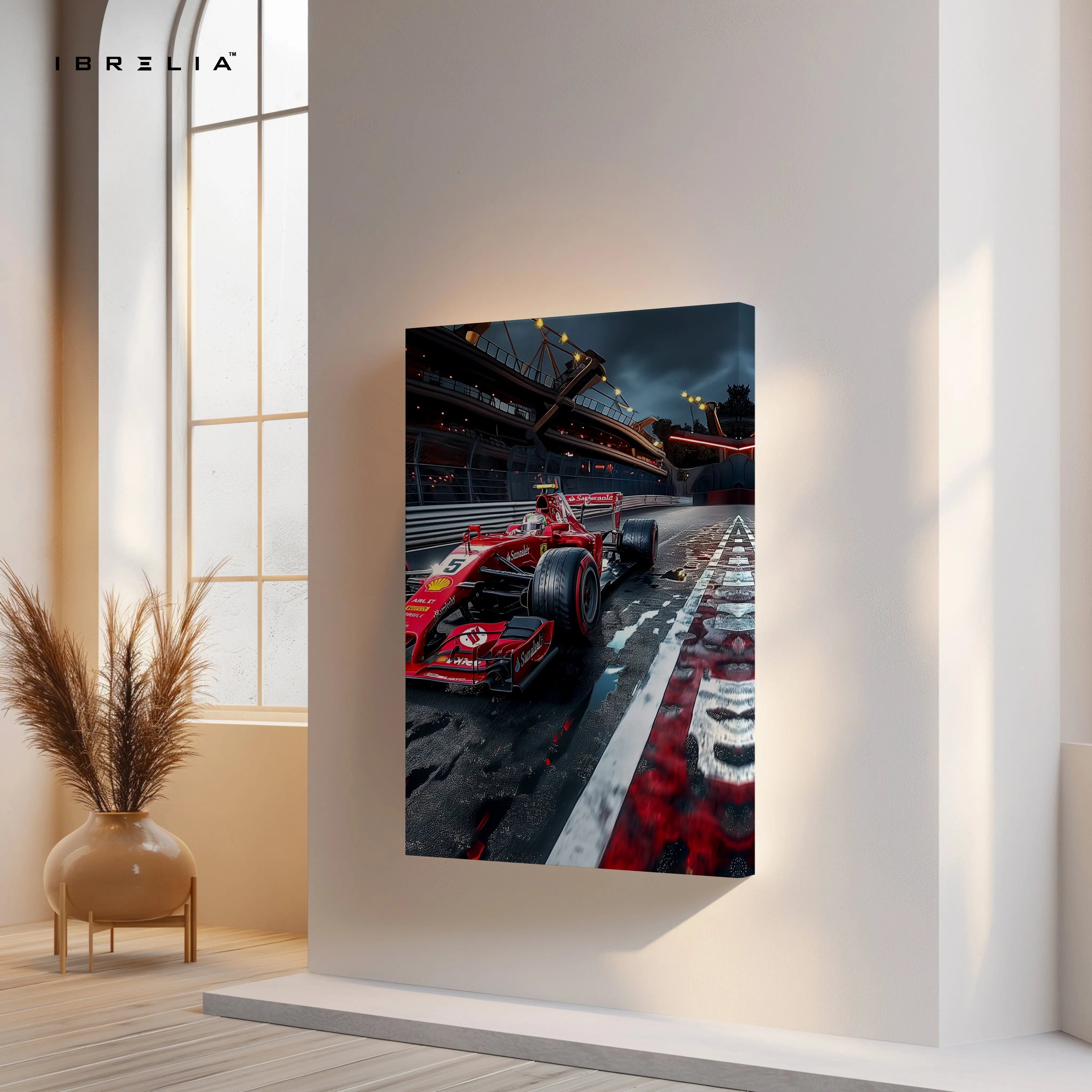 Formula 1 Night Race Speed Art – High-Adrenaline Motorsport Wall Art | 4K Ultra Wrap Frame Wall Art in Pakistan | IBRELIA™ IBRELIA