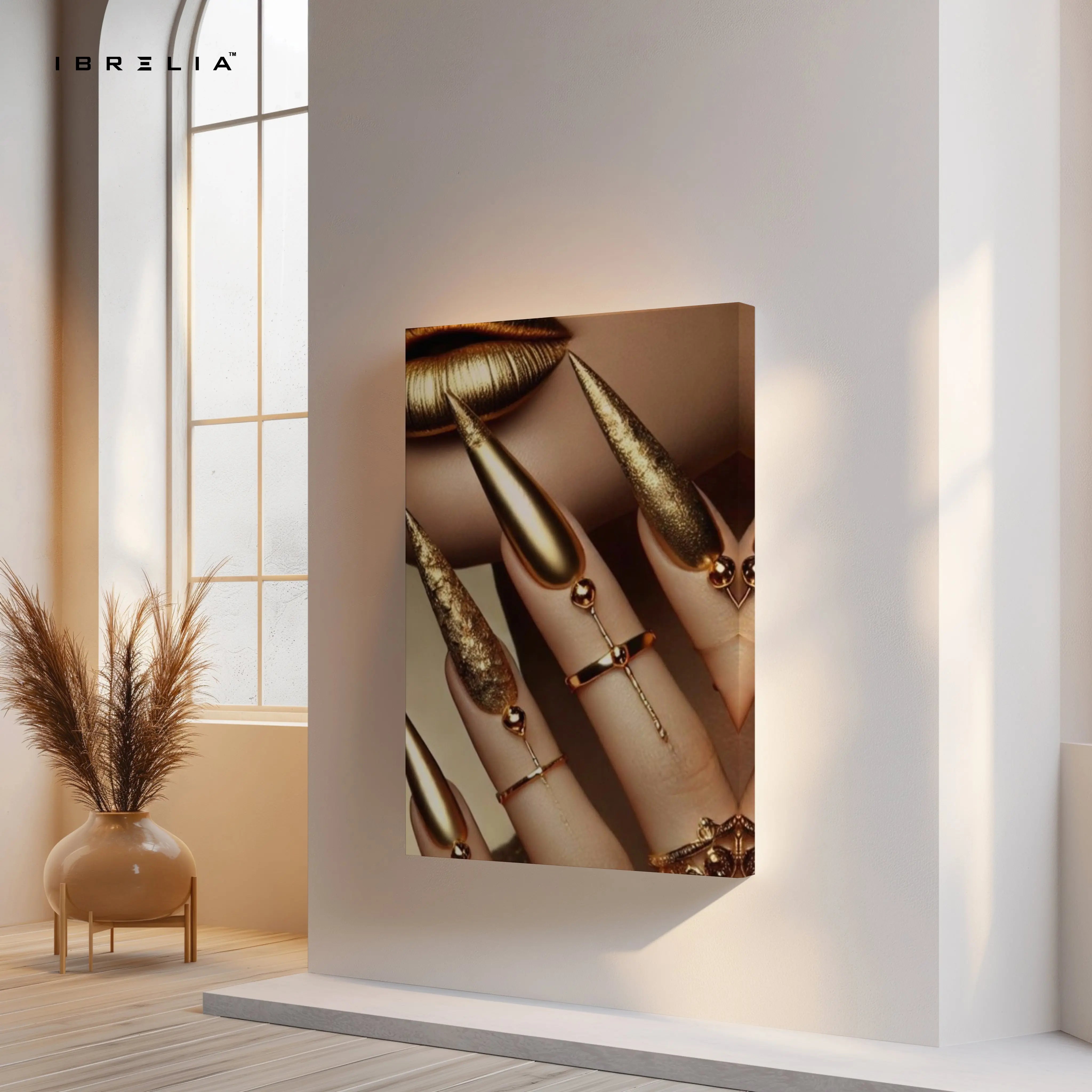 Golden Femme Power Art – 4K Ultra Wrap Frame Wall Art in Pakistan | IBRELIA™ IBRELIA