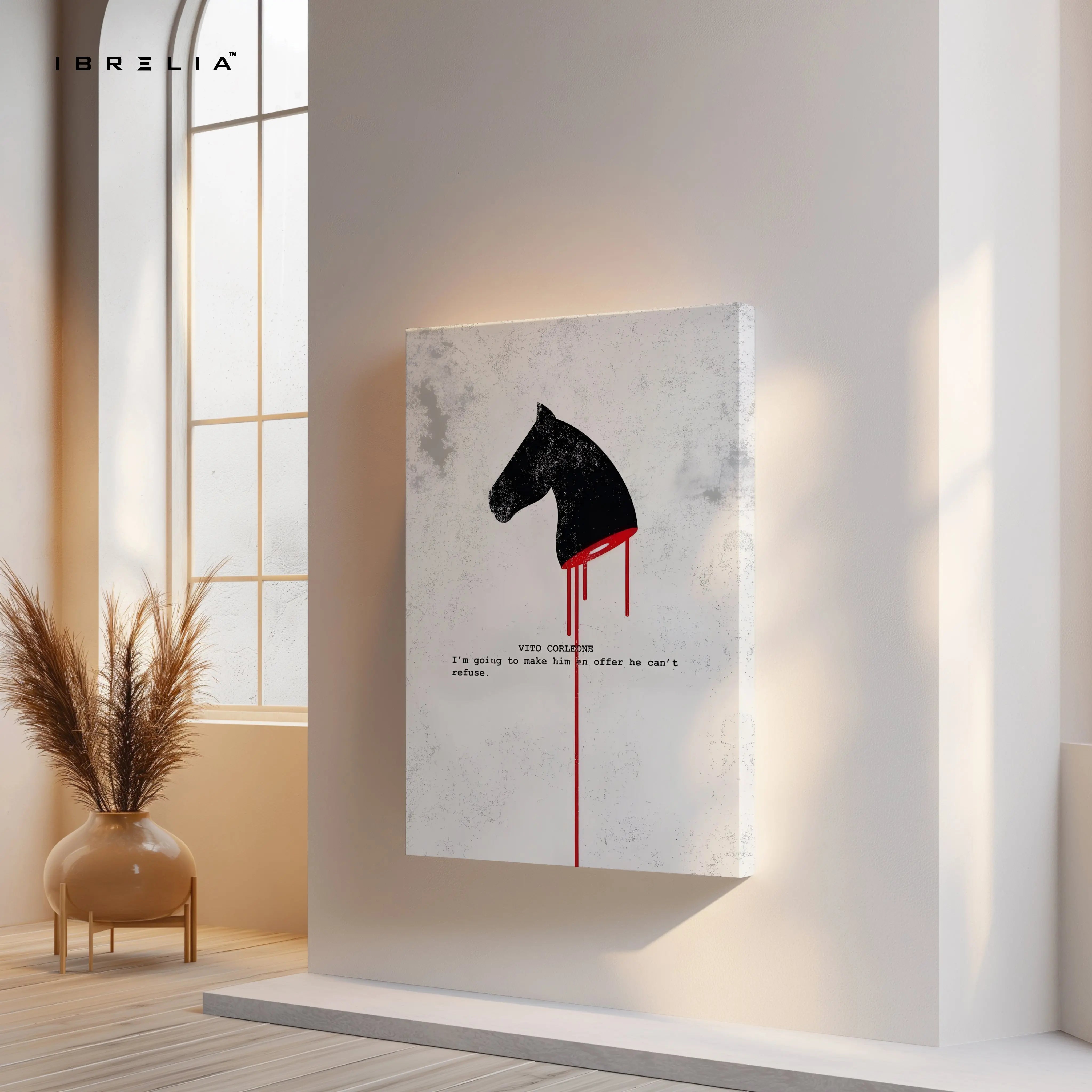 An Offer He Can’t Refuse – Minimal Mafia Quote Art | 4K Ultra Wrap Frame Wall Art in Pakistan | IBRELIA™ IBRELIA