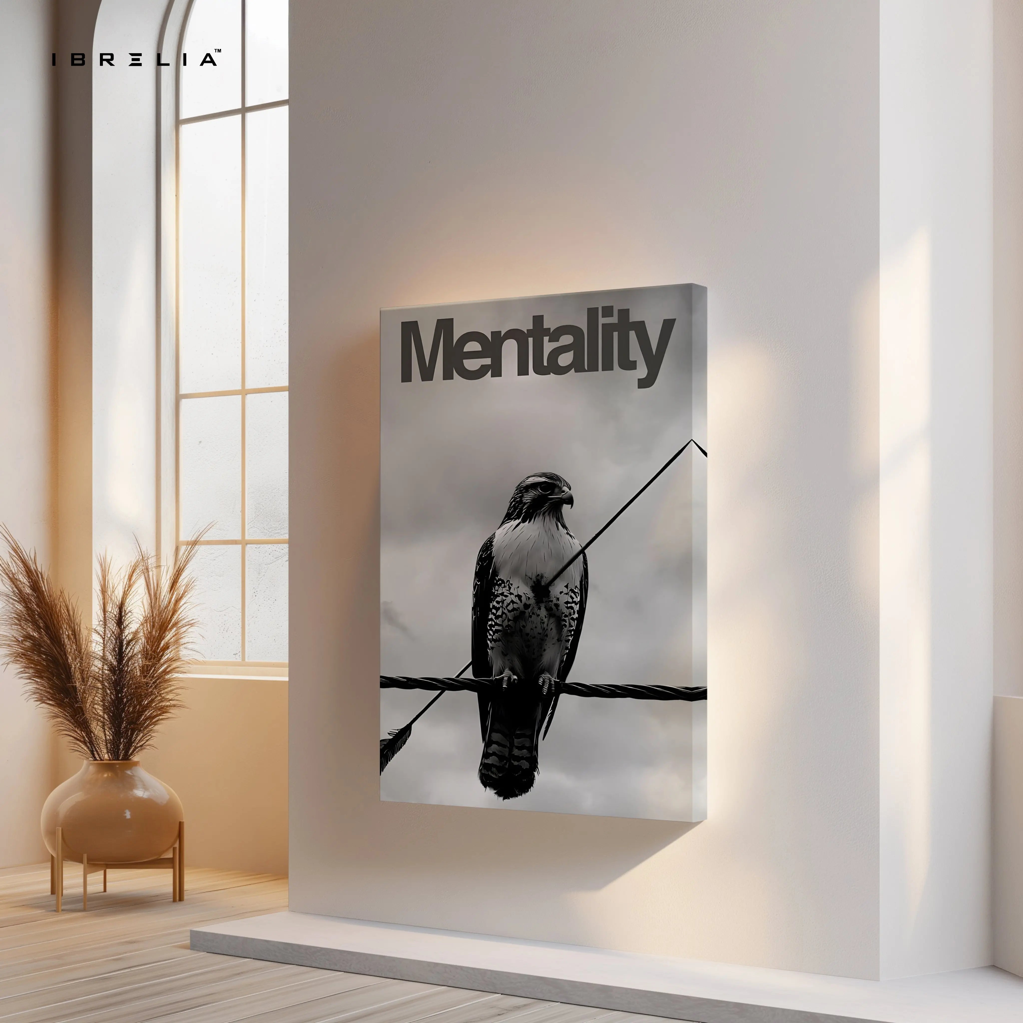 Mentality Hawk Minimal Art – 4K Ultra Wrap Frame Wall Art in Pakistan | IBRELIA™ IBRELIA