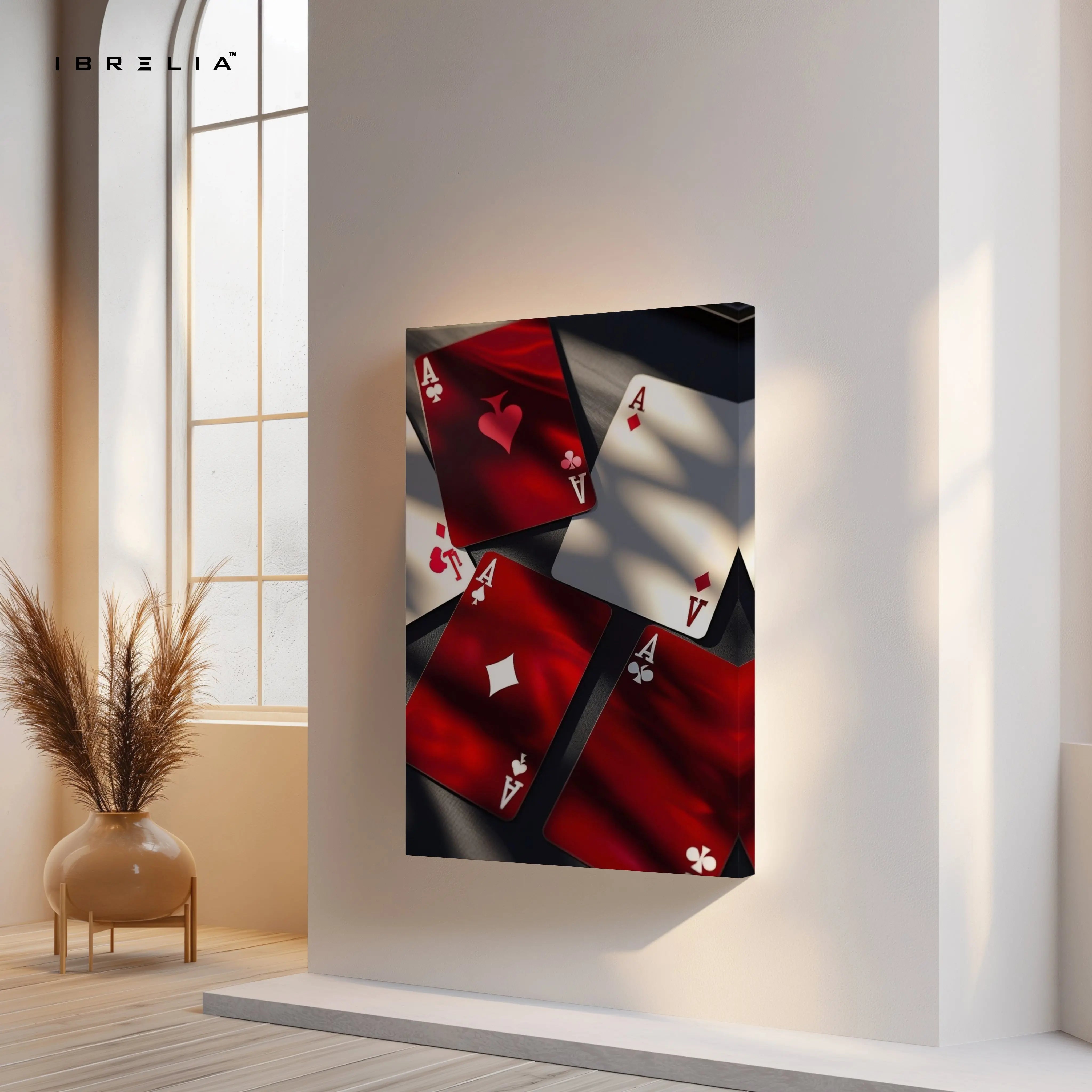 Ace of Power Playing Cards Art – 4K Ultra Wrap Frame Wall Art in Pakistan | IBRELIA™ IBRELIA