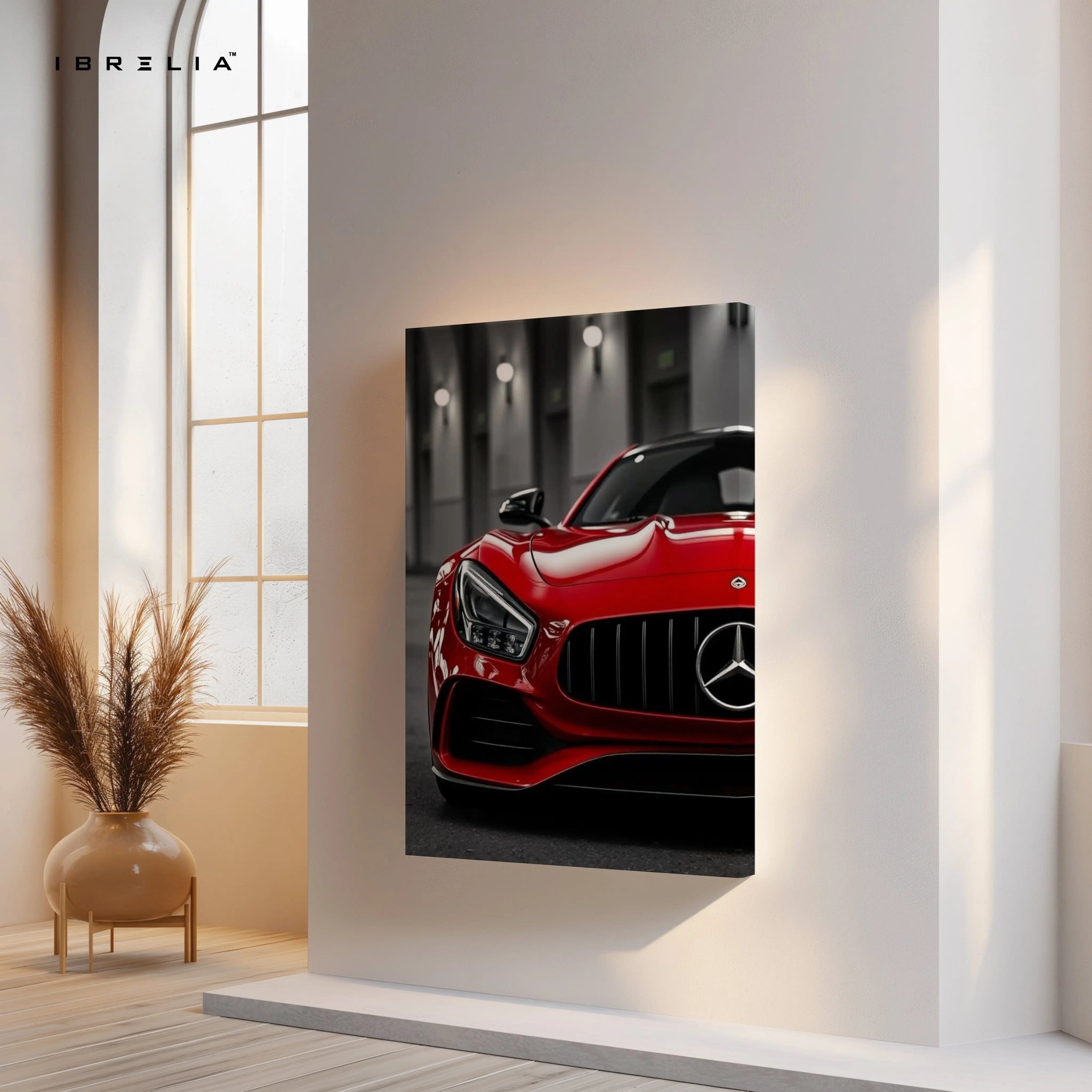 Red AMG Performance Front Art – 4K Ultra Wrap Frame Wall Art in Pakistan | IBRELIA™ IBRELIA