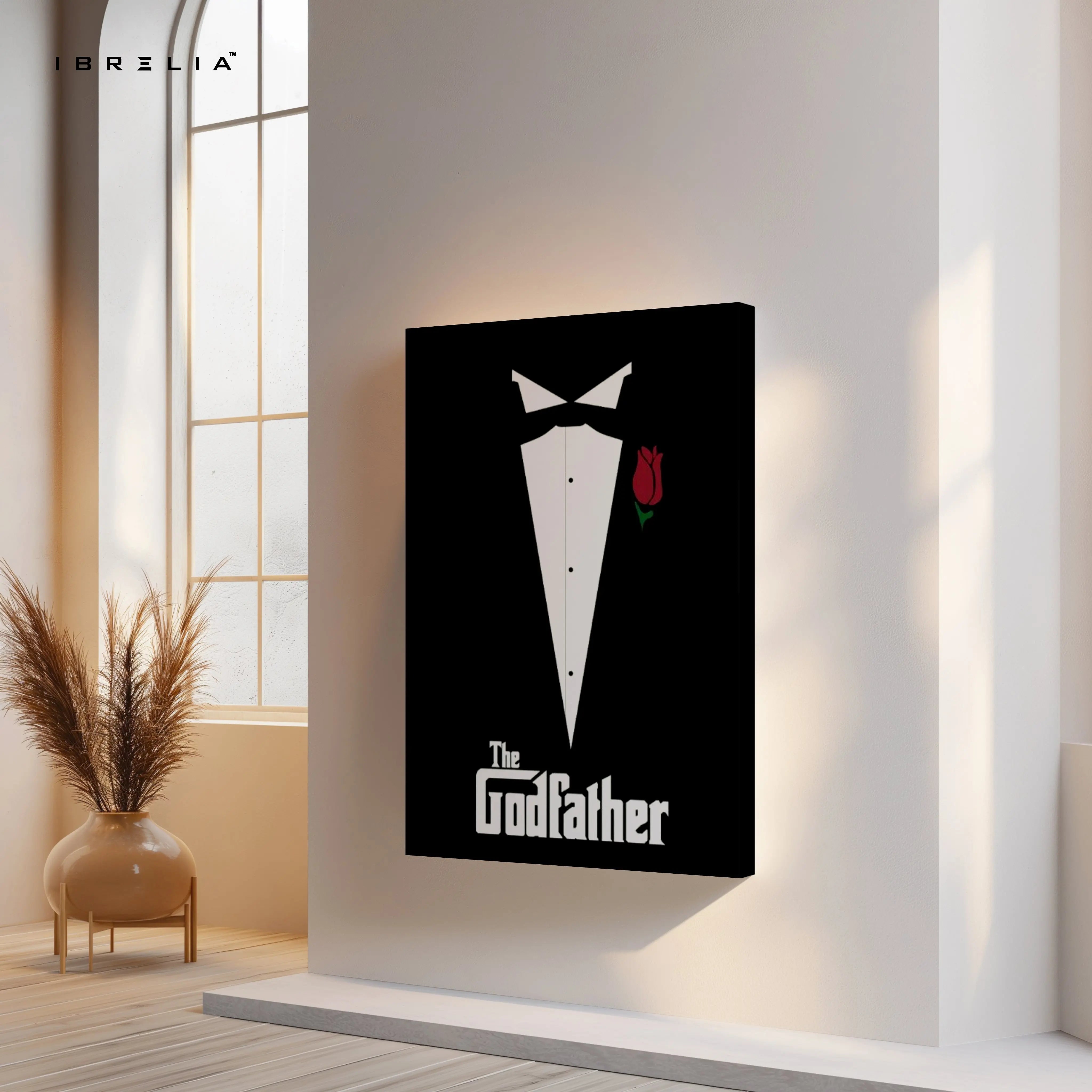 The Godfather Minimal Tuxedo Art – 4K Ultra Wrap Frame Wall Art in Pakistan | IBRELIA™ IBRELIA