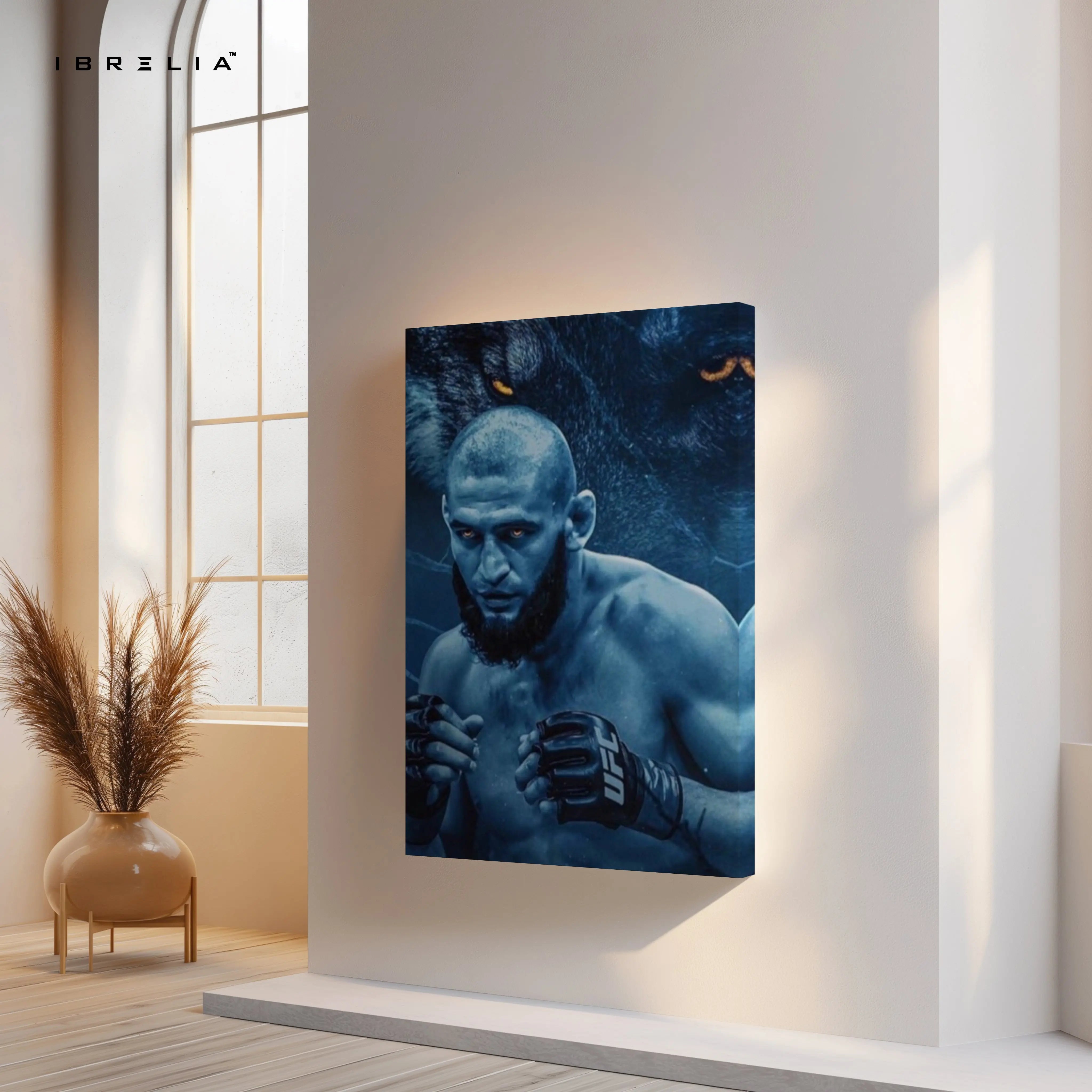 Alpha Wolf Fighter Art – 4K Ultra Wrap Frame Wall Art in Pakistan | IBRELIA™ IBRELIA