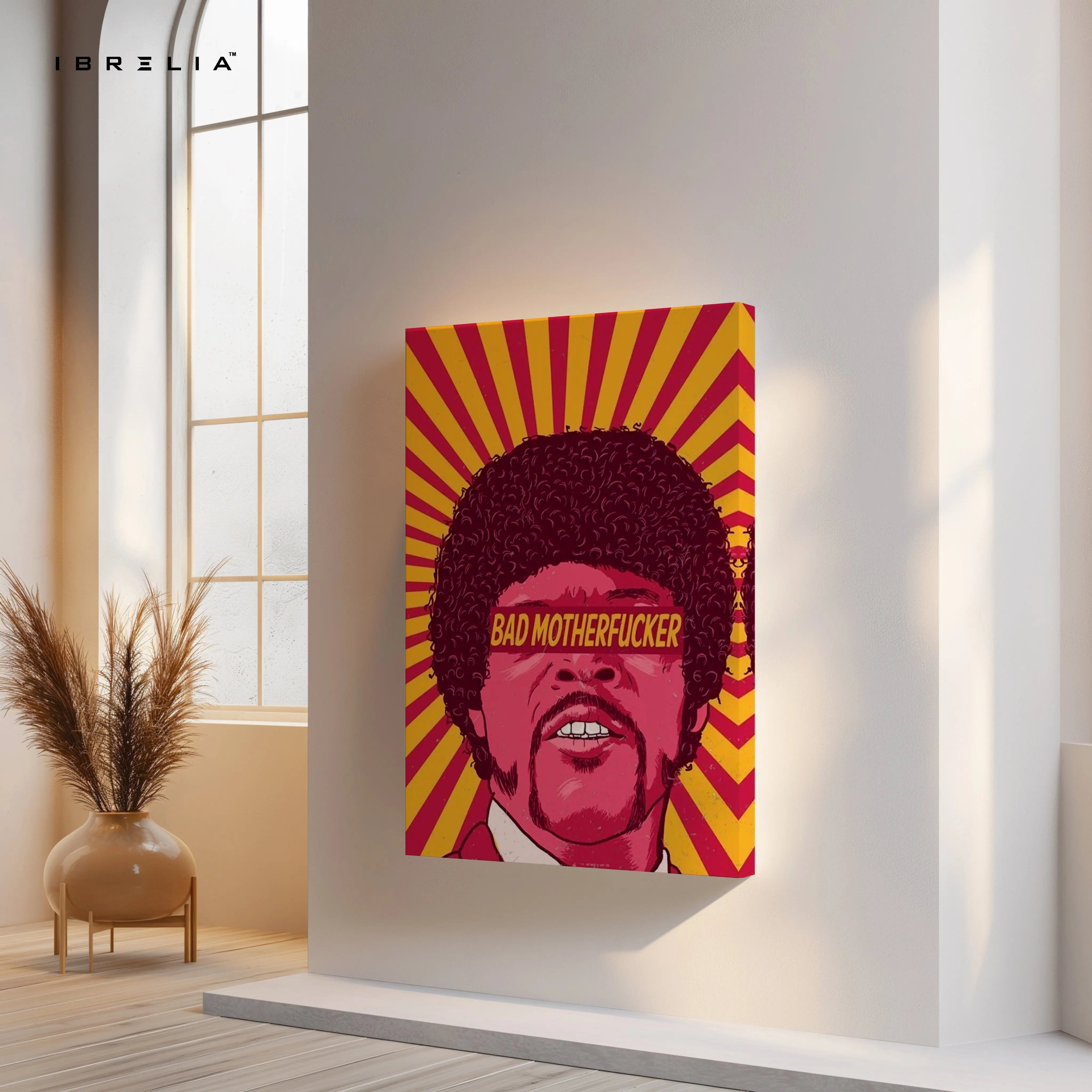 Bad Motherfucker Pop Art – Retro Rebel Icon Wall Art | 4K Ultra Wrap Frame Wall Art in Pakistan | IBRELIA™ IBRELIA