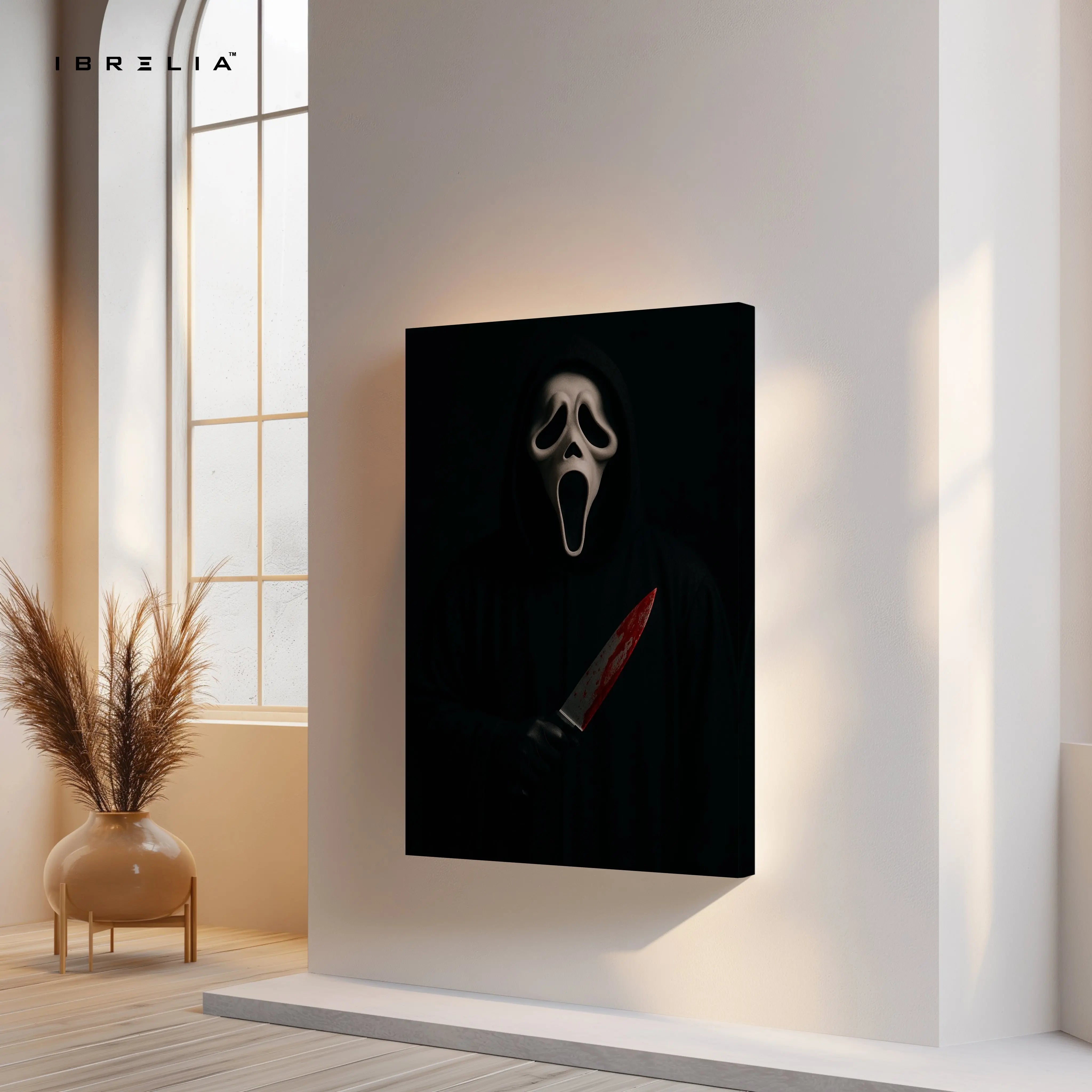 Silent Scream Noir – Dark Psychological Horror Art | 4K Ultra Wrap Frame Wall Art in Pakistan | IBRELIA™ IBRELIA