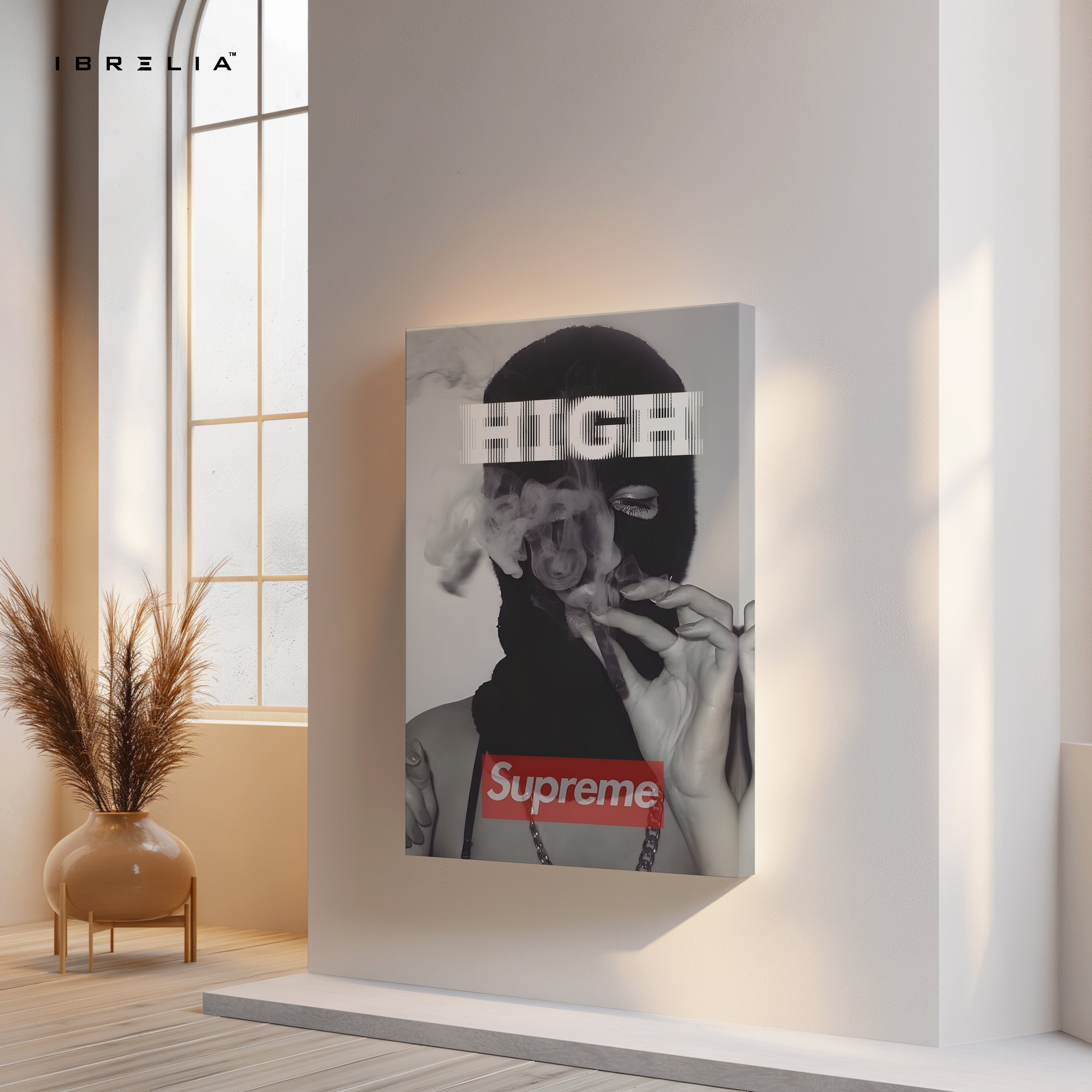High Street Rebel Mask Art – 4K Ultra Wrap Frame Wall Art in Pakistan | IBRELIA™