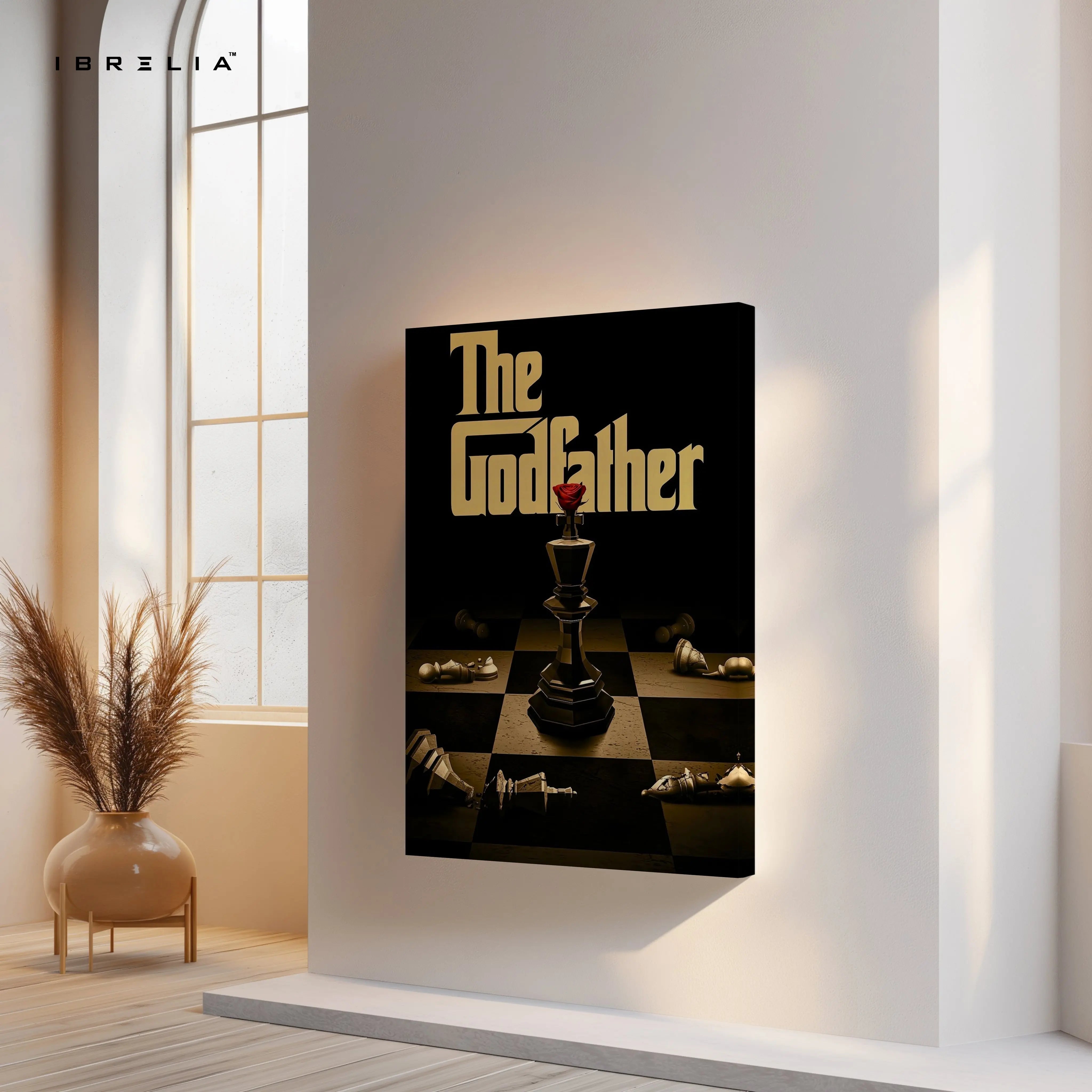 The Godfather Chess Power Art – 4K Ultra Wrap Frame Wall Art in Pakistan | IBRELIA™ IBRELIA