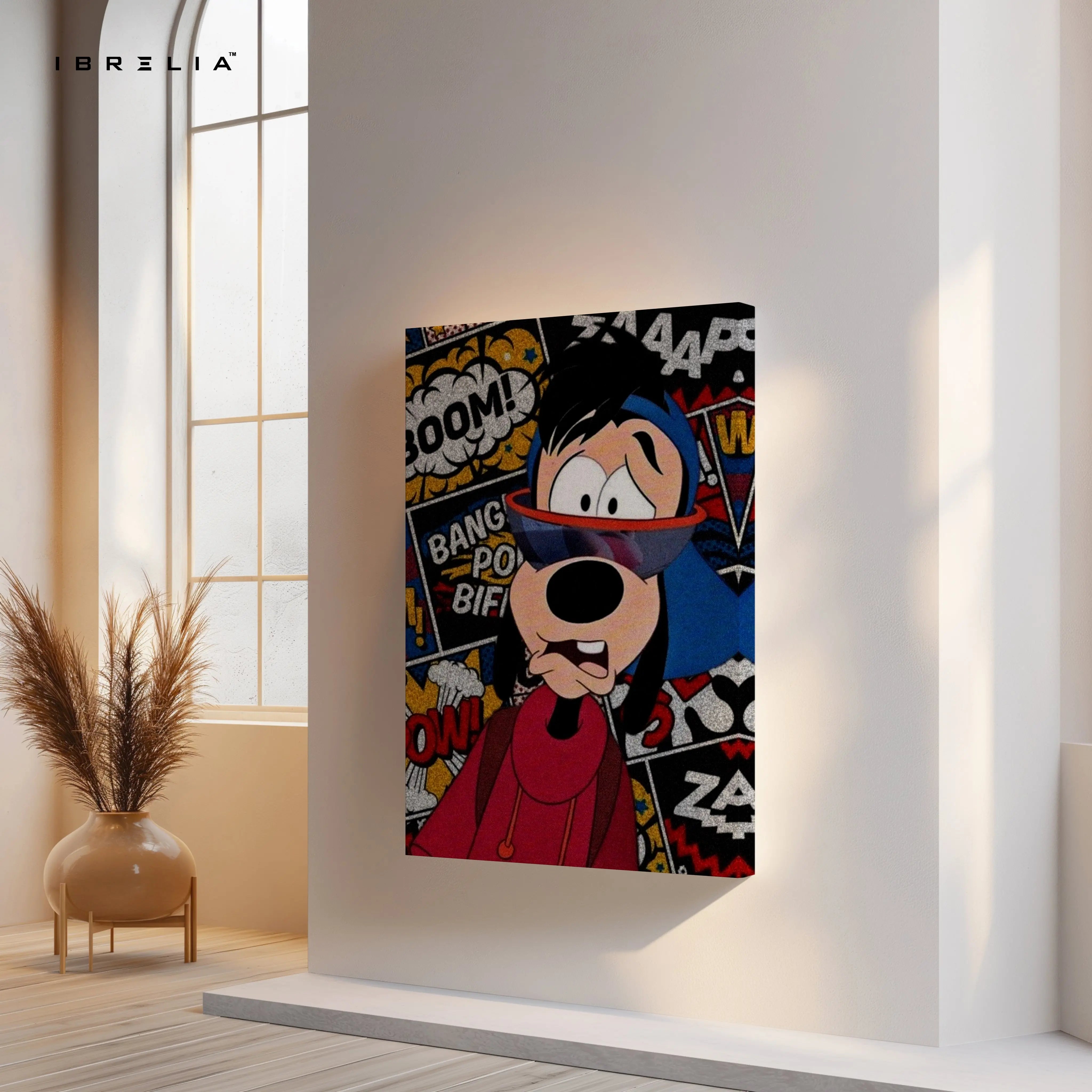 Street Pop Goofy – Comic Graffiti Character Art | 4K Ultra Wrap Frame Wall Art in Pakistan | IBRELIA™ IBRELIA