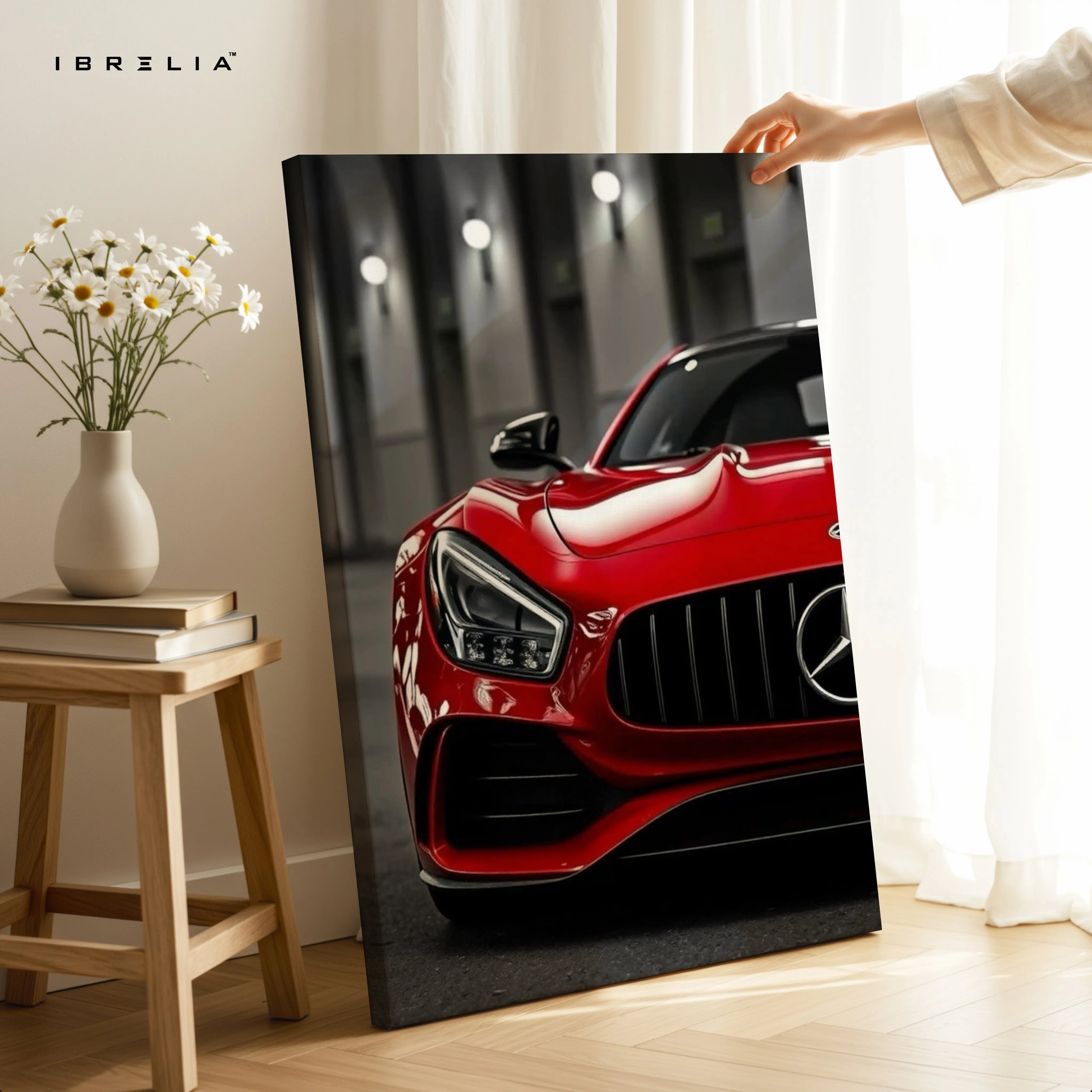 Red AMG Performance Front Art – 4K Ultra Wrap Frame Wall Art in Pakistan | IBRELIA™ IBRELIA