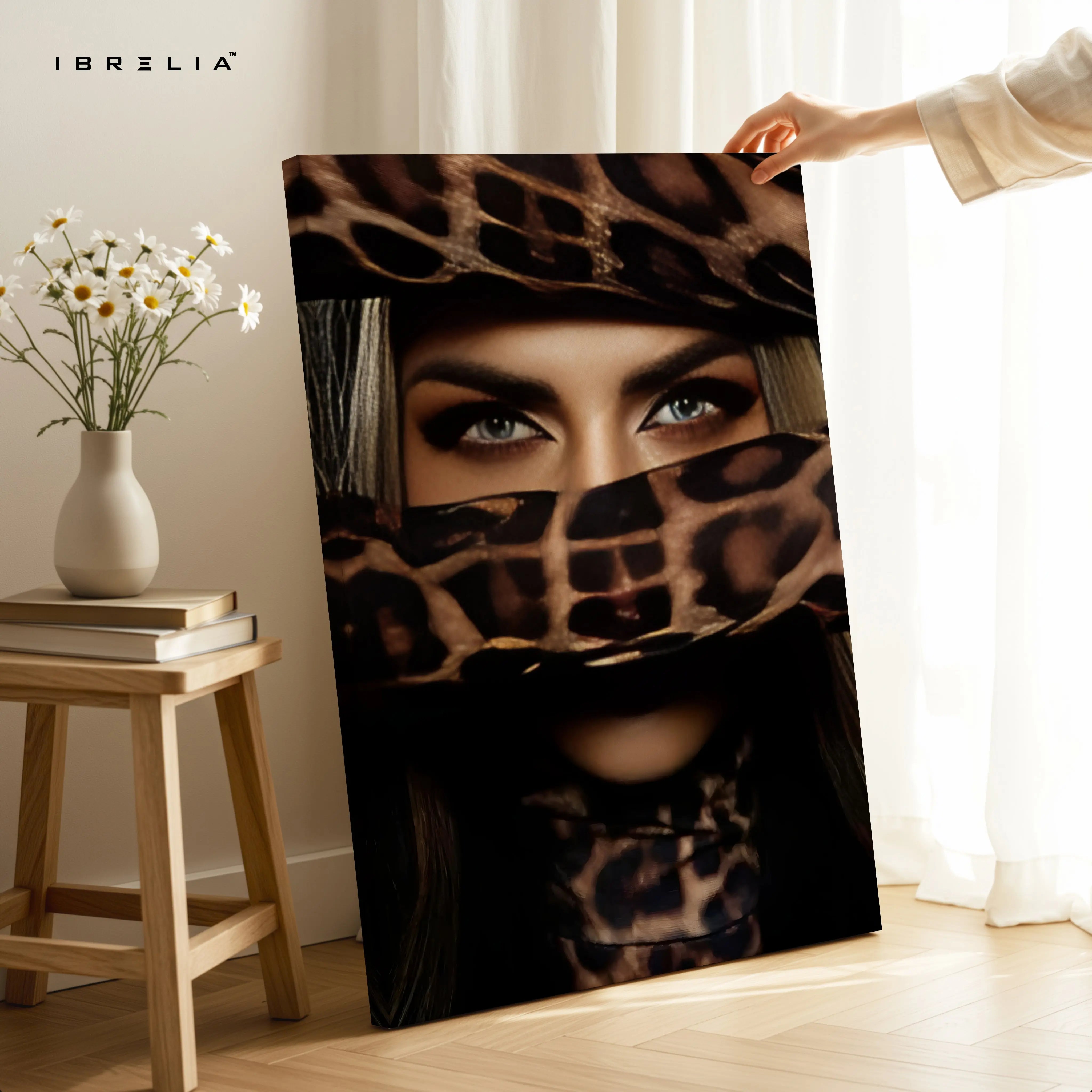 Veiled Leopard Queen Art – 4K Ultra Wrap Frame Wall Art in Pakistan | IBRELIA™ IBRELIA