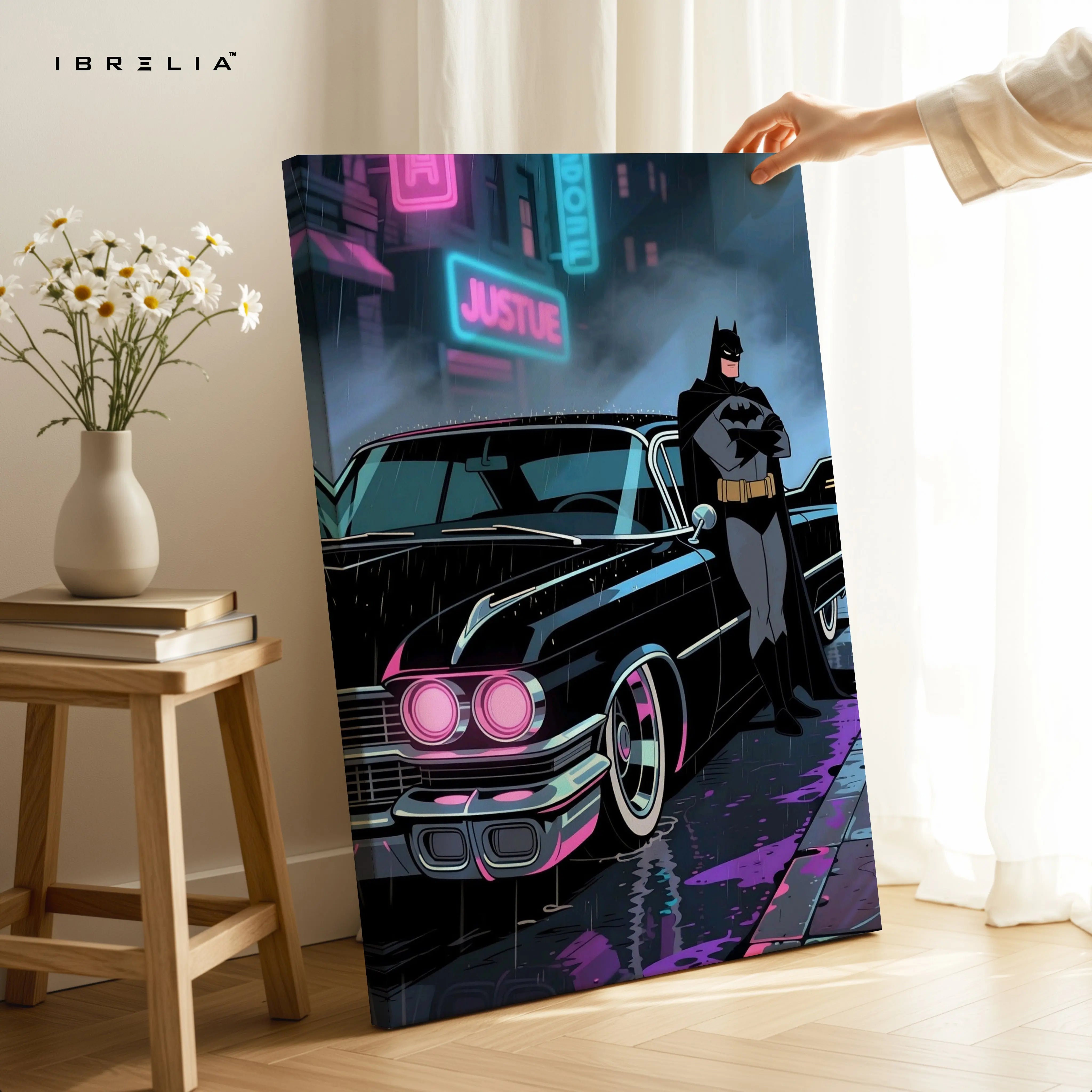 Batman Justice Night Art – 4K Ultra Wrap Frame Wall Art in Pakistan | IBRELIA™ IBRELIA