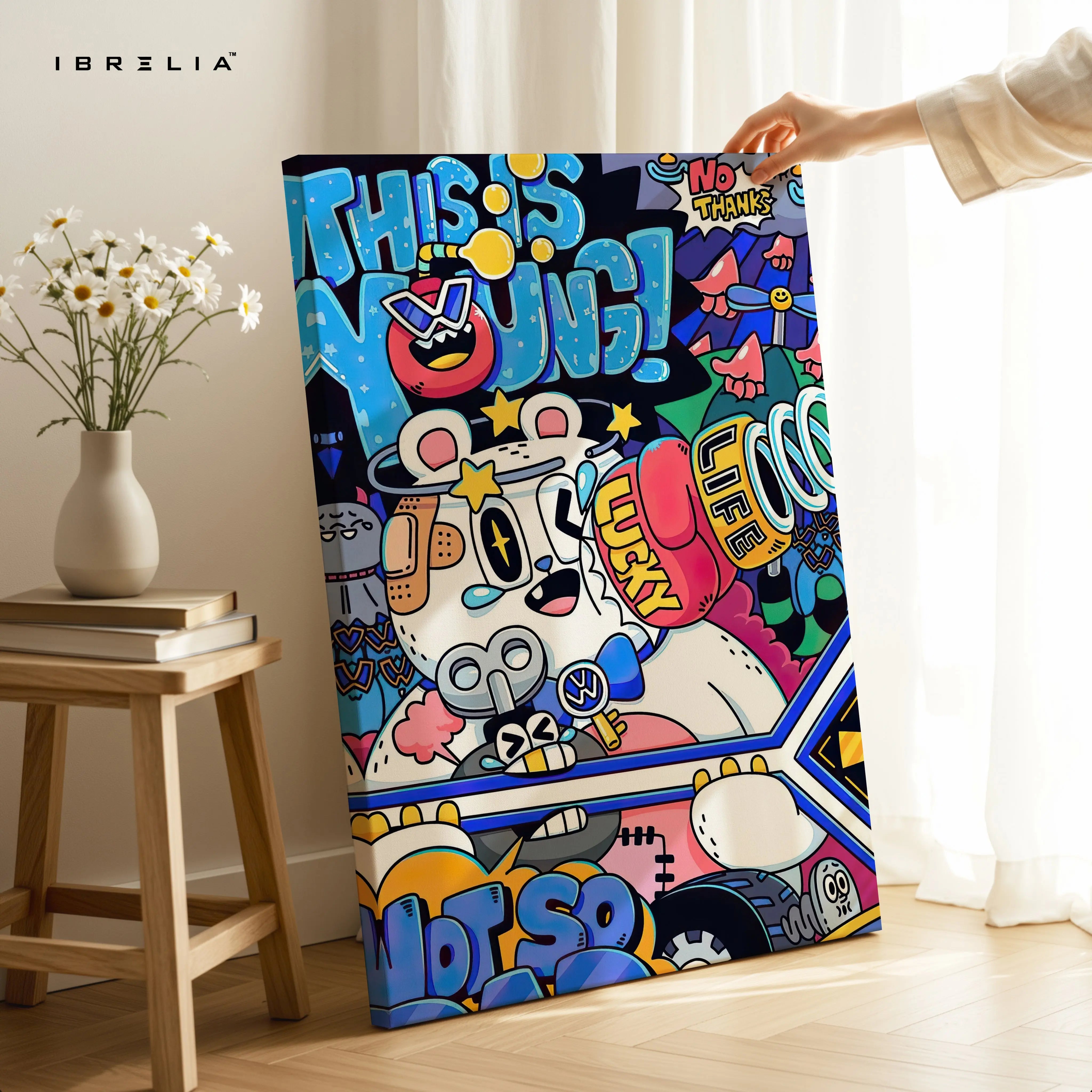 This Is Not Drug Pop Graffiti Art – 4K Ultra Wrap Frame Wall Art in Pakistan | IBRELIA™ IBRELIA