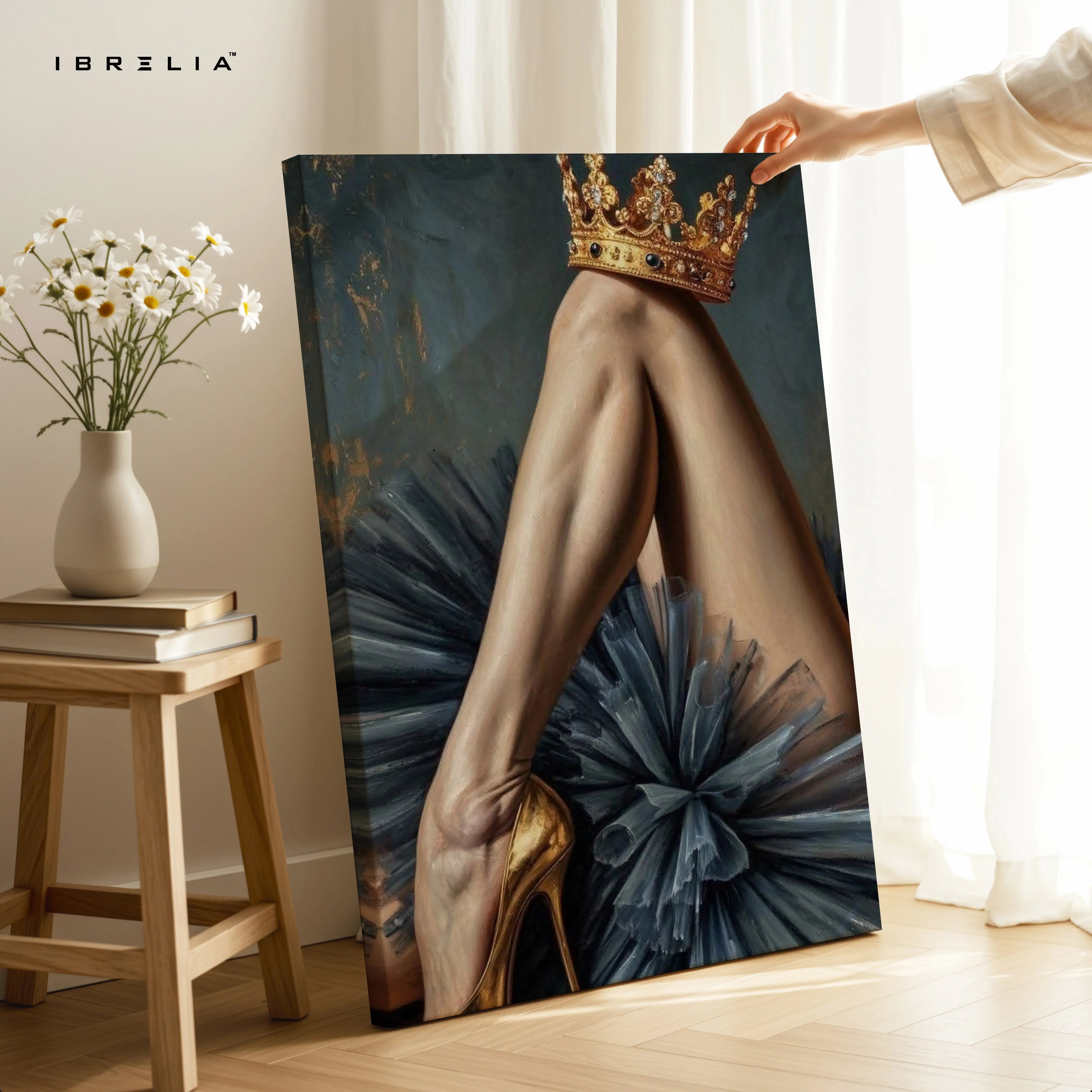 Crowned Elegance Art – 4K Ultra Wrap Frame Wall Art in Pakistan | IBRELIA™ IBRELIA