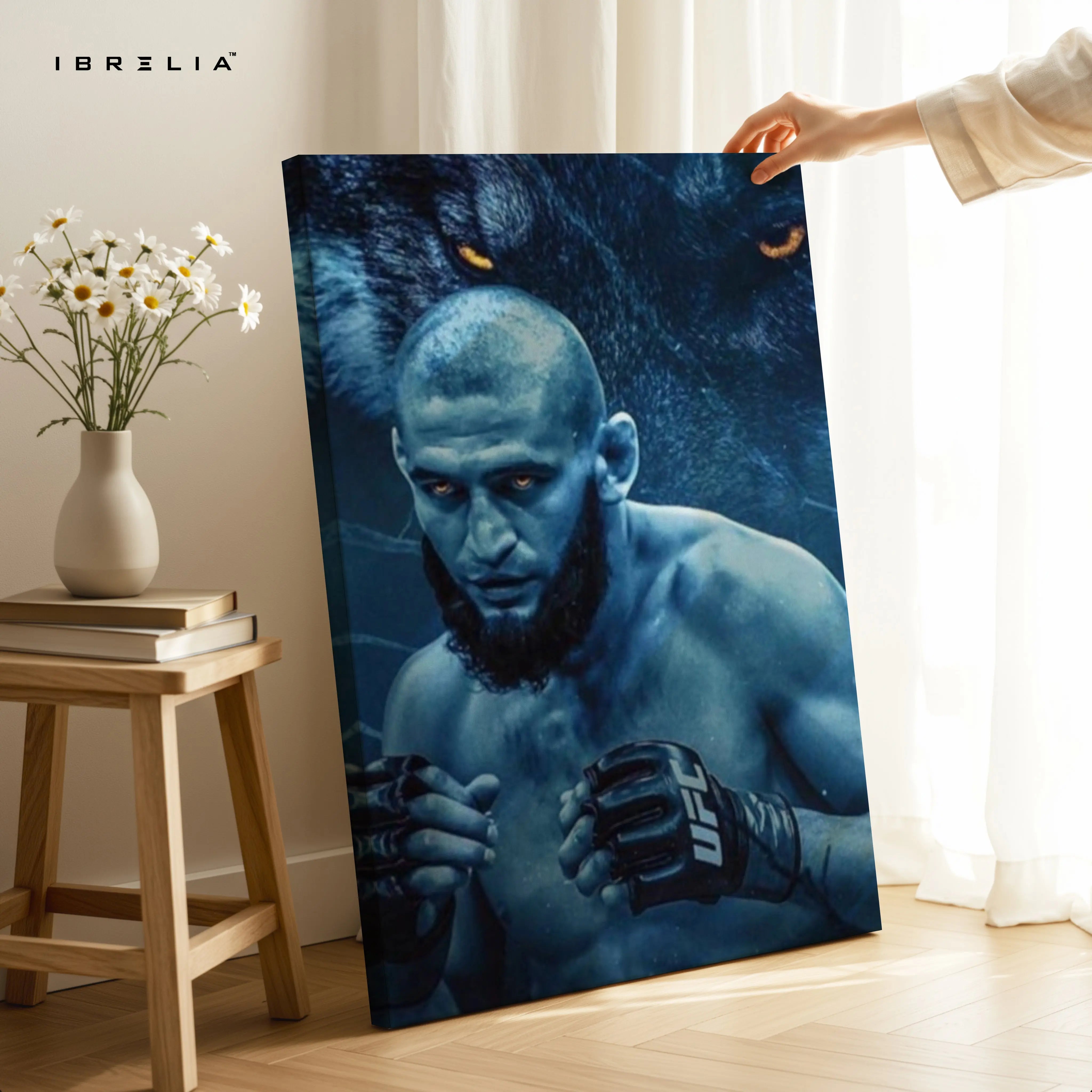 Alpha Wolf Fighter Art – 4K Ultra Wrap Frame Wall Art in Pakistan | IBRELIA™ IBRELIA