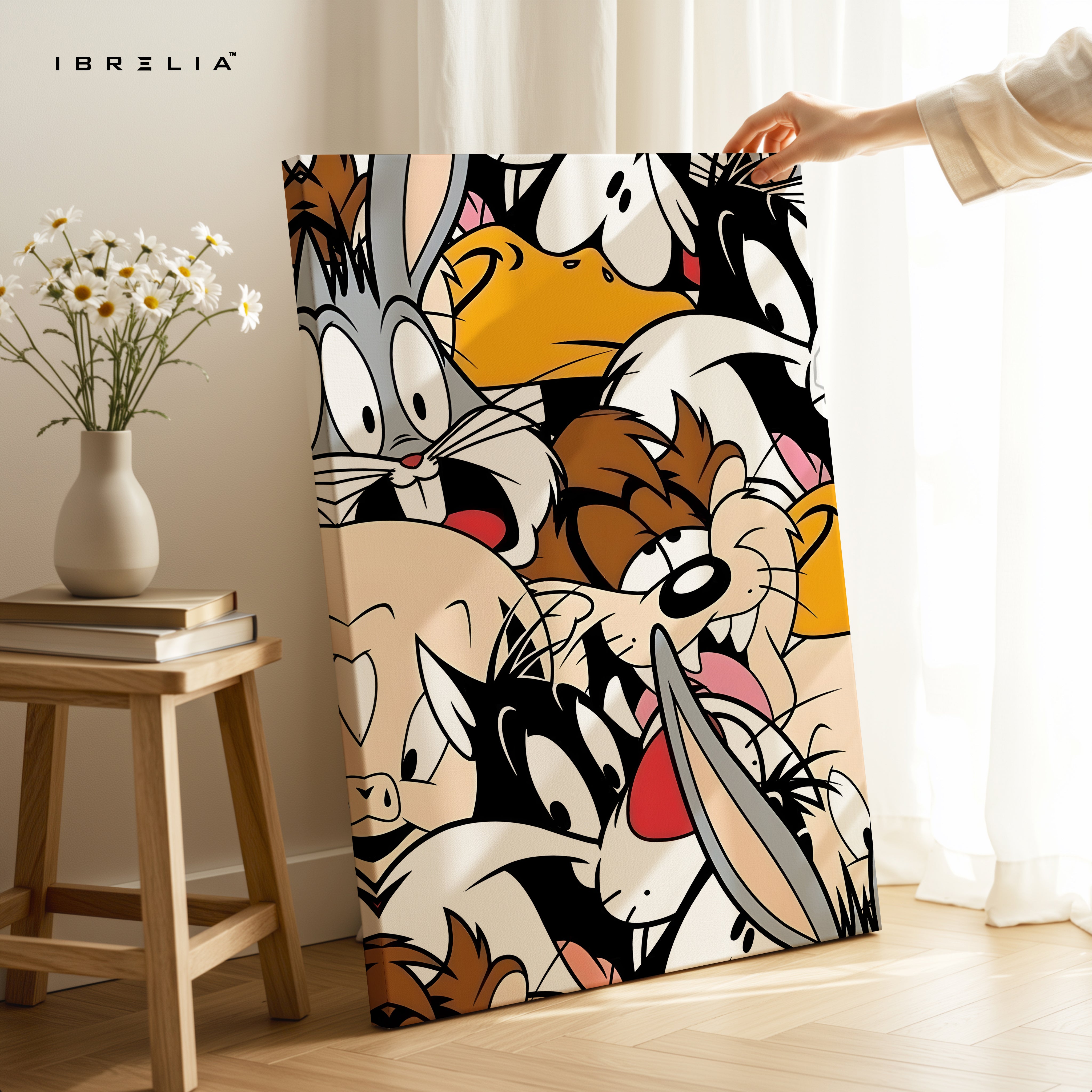 Classic Cartoon Chaos Collage – 4K Ultra Wrap Frame Wall Art in Pakistan | IBRELIA™