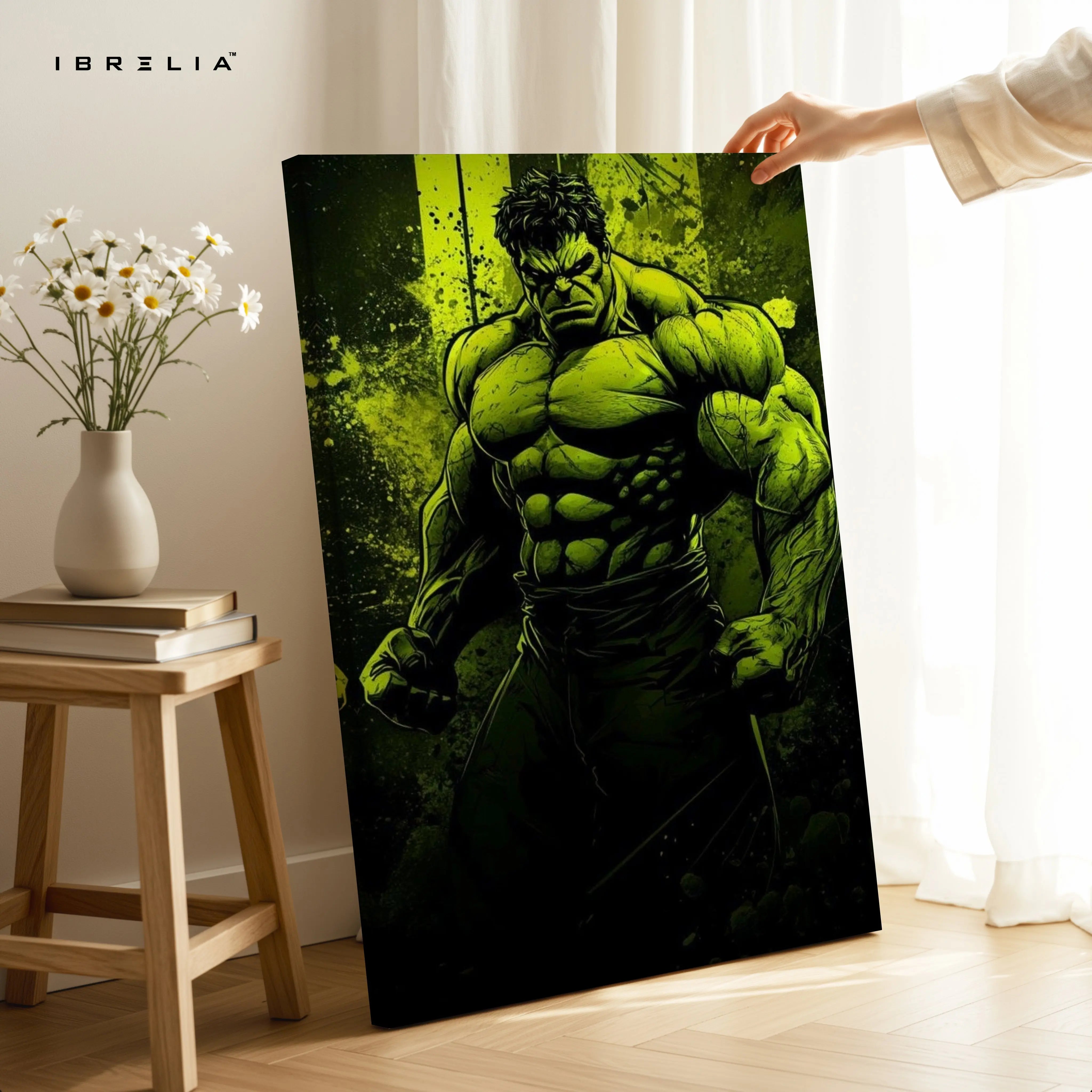 Hulk Rage Power Art – 4K Ultra Wrap Frame Wall Art in Pakistan | IBRELIA™ IBRELIA