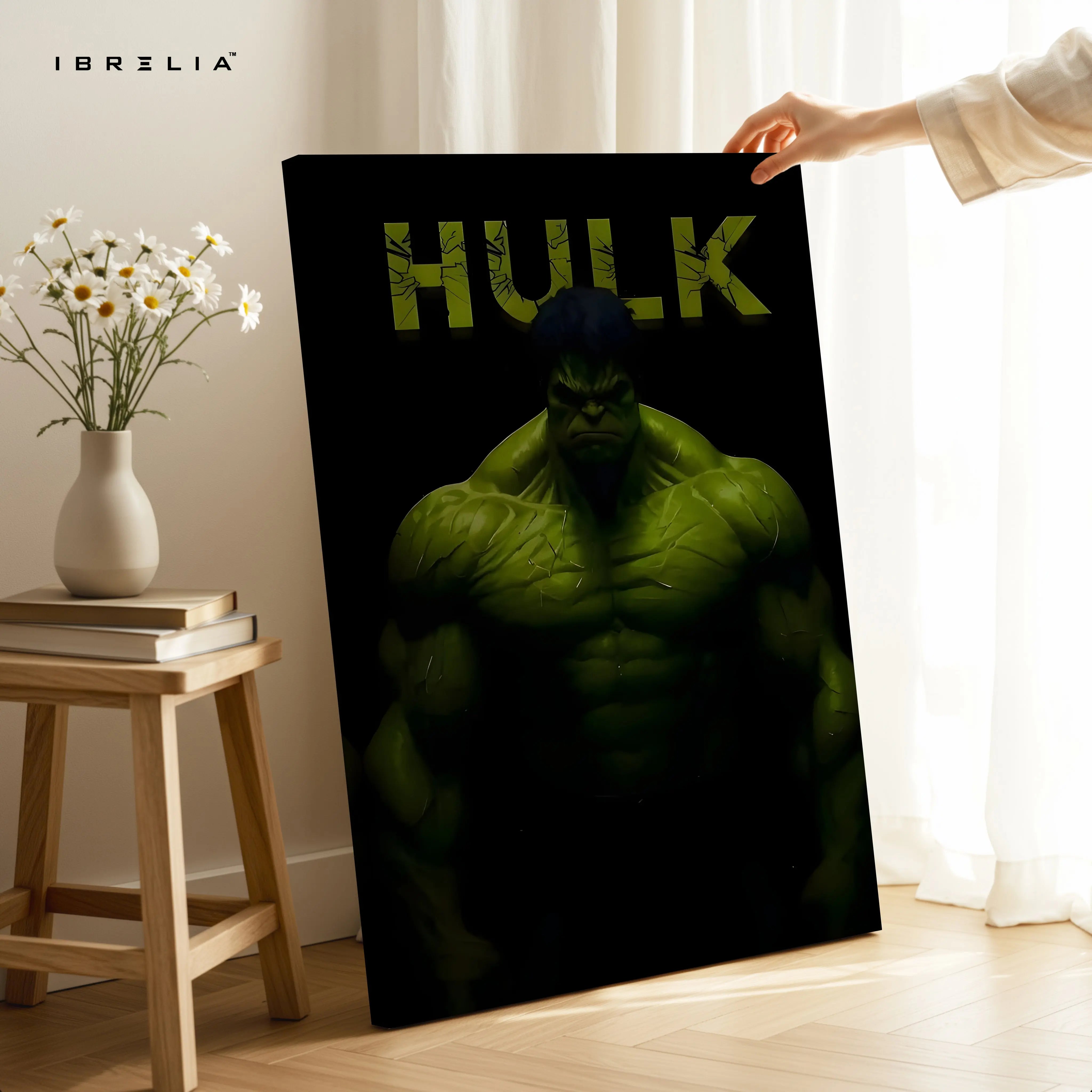 HULK Dark Power Portrait – 4K Ultra Wrap Frame Wall Art in Pakistan | IBRELIA™ IBRELIA