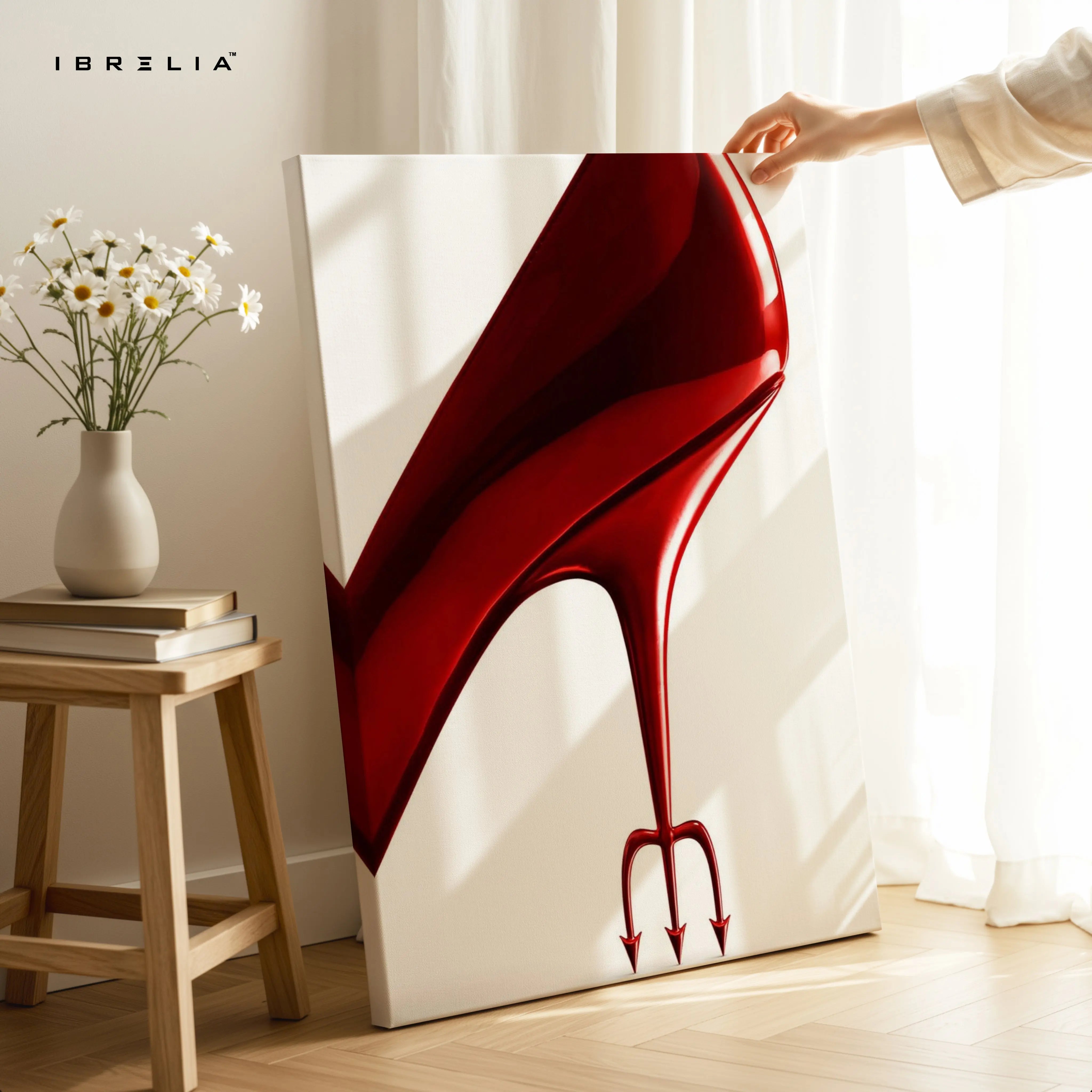 Devil Heel Desire Art – 4K Ultra Wrap Frame Wall Art in Pakistan | IBRELIA™ IBRELIA
