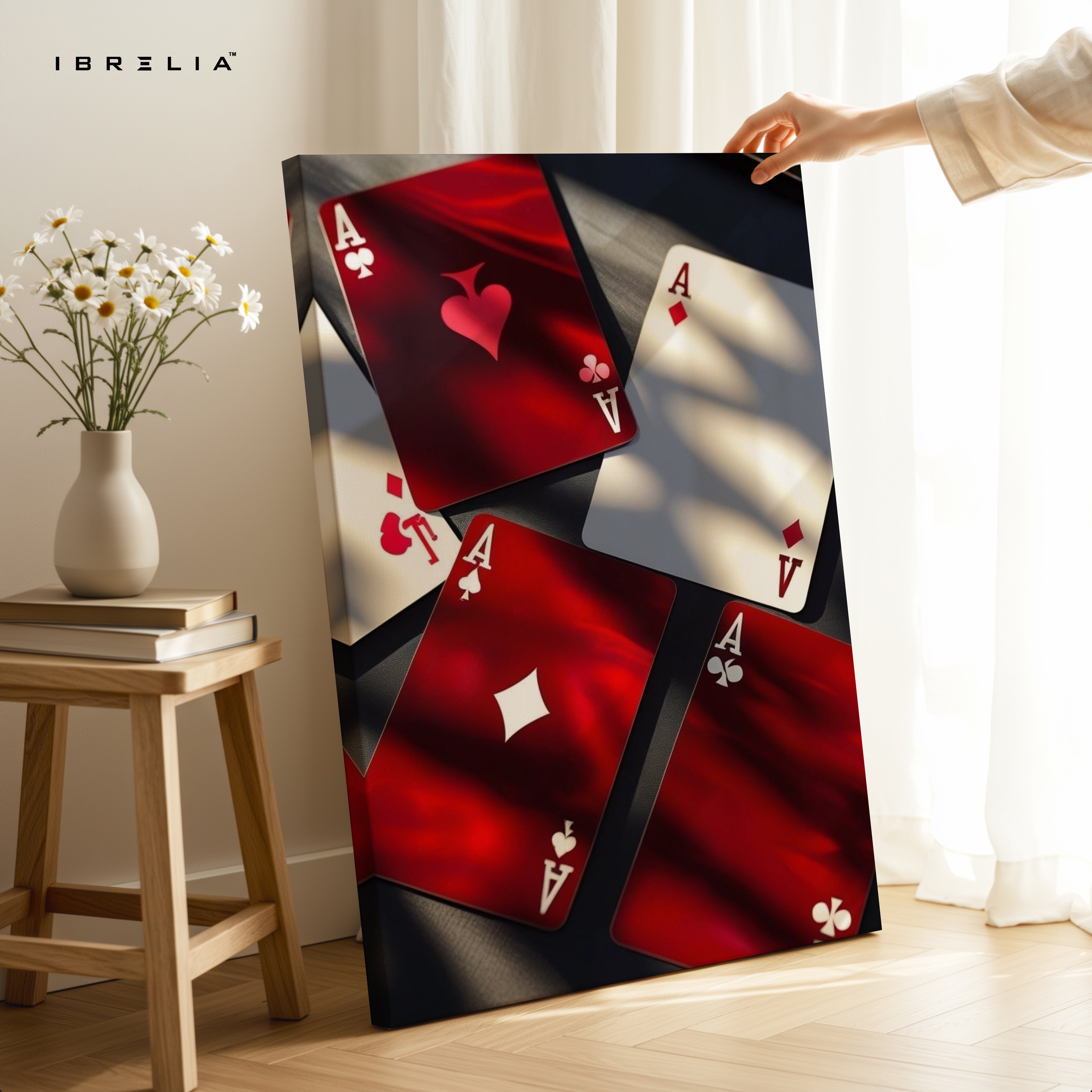 Ace of Power Playing Cards Art – 4K Ultra Wrap Frame Wall Art in Pakistan | IBRELIA™