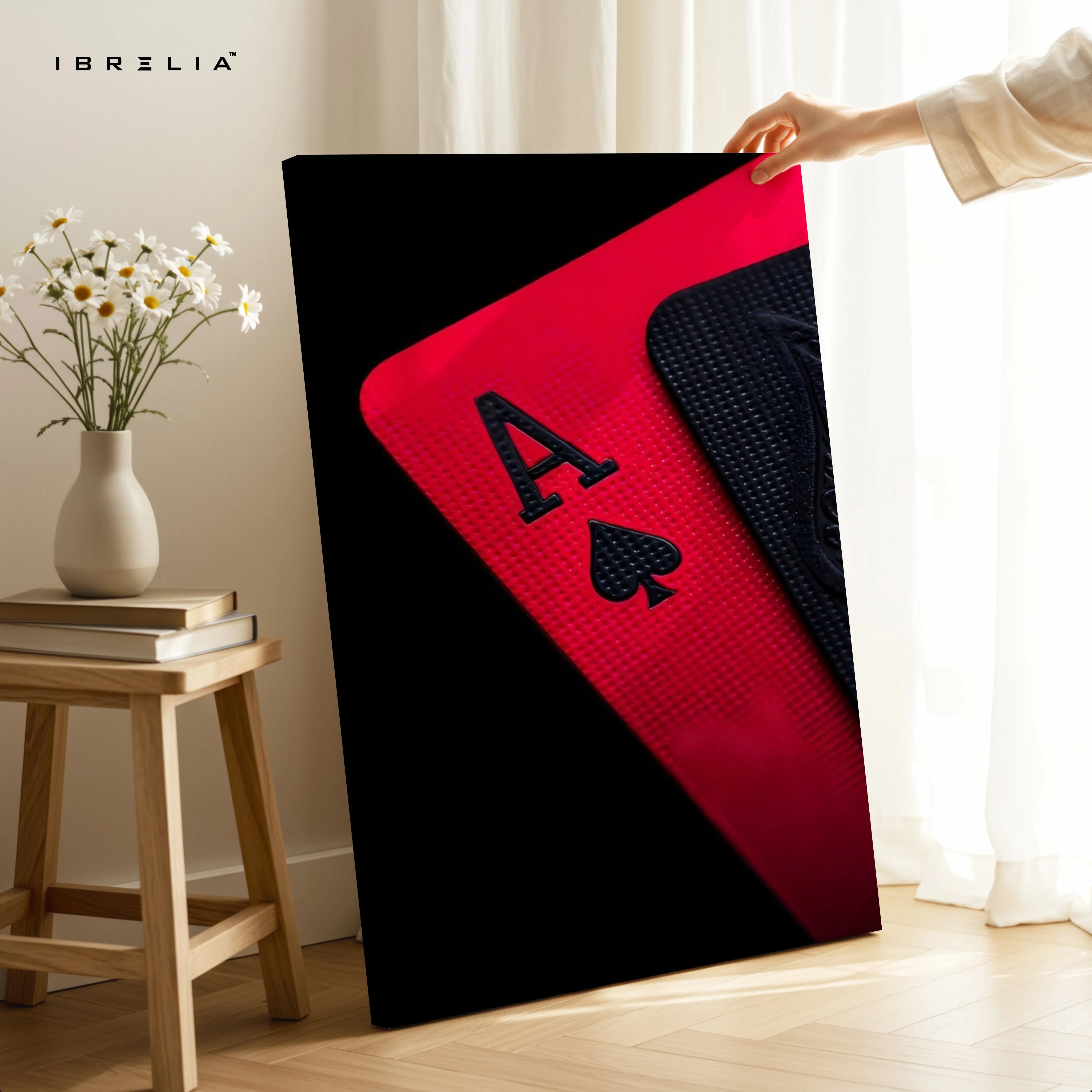 Ace of Spades Power Card – 4K Ultra Wrap Frame Wall Art in Pakistan | IBRELIA™ IBRELIA