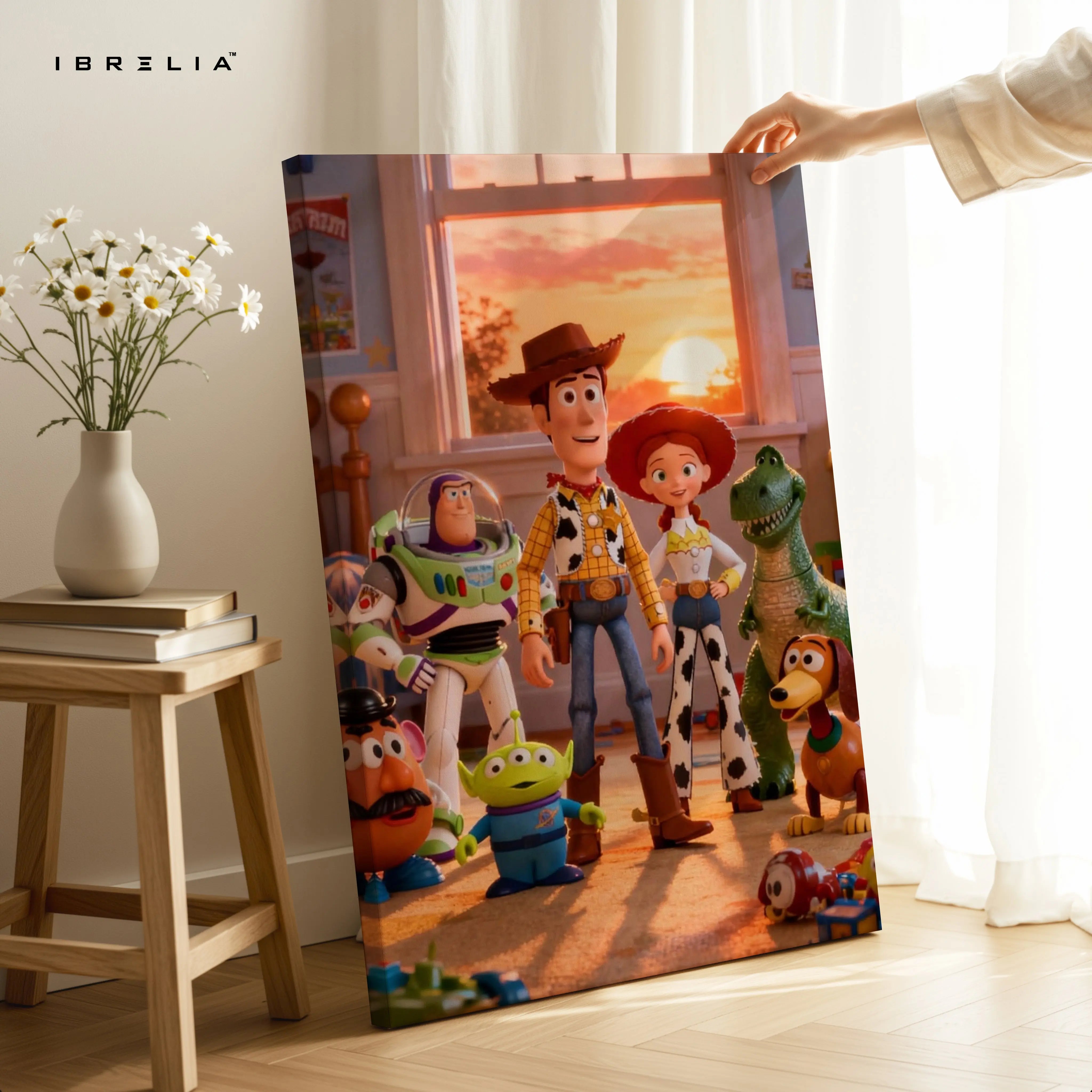 Toy Story Characters Wall Art – Animated Movie Canvas Frame | Kids Room Cartoon Decor Pakistan | IBRELIA™ IBRELIA