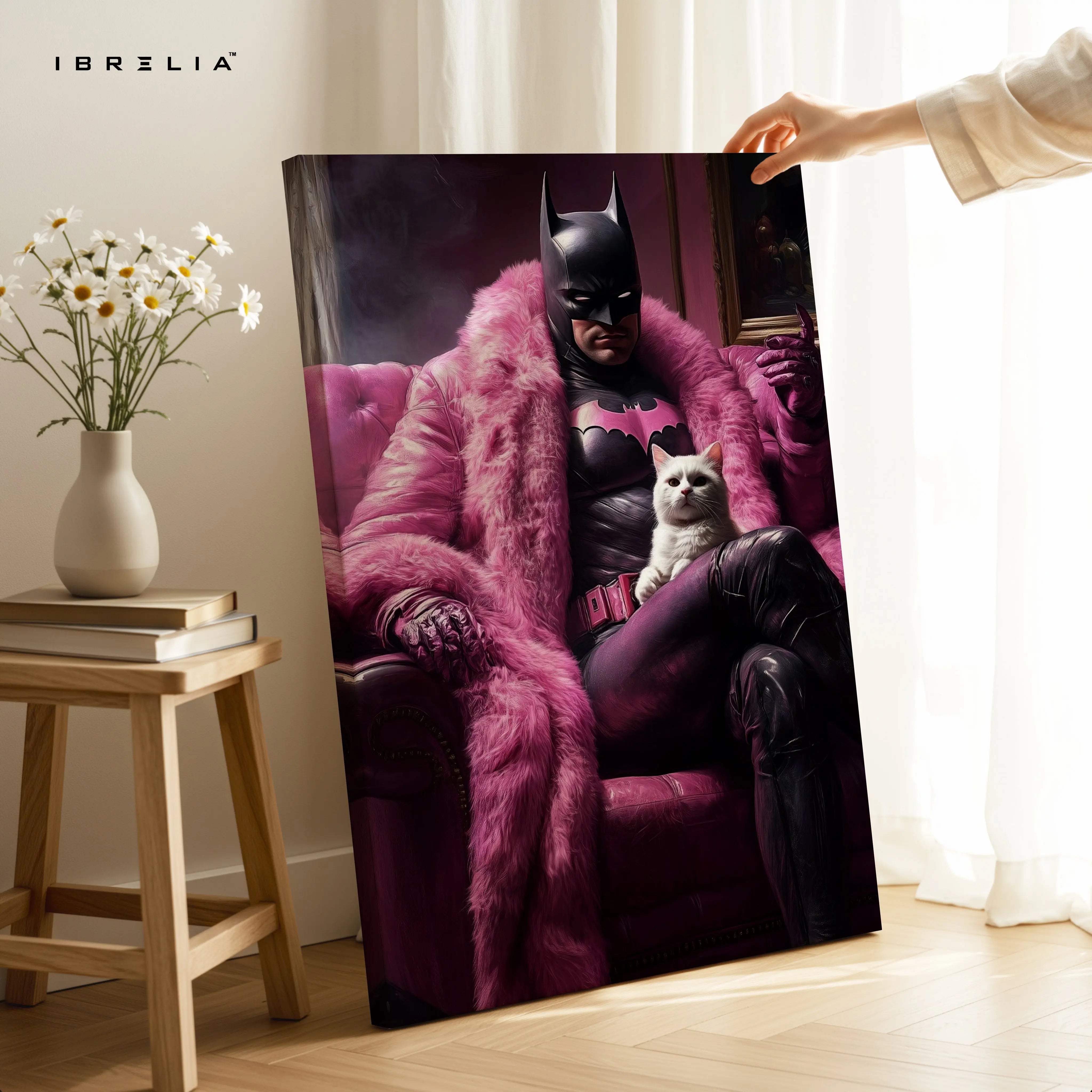 Batman Pink Luxury Art – 4K Ultra Wrap Frame Wall Art in Pakistan | IBRELIA™ IBRELIA