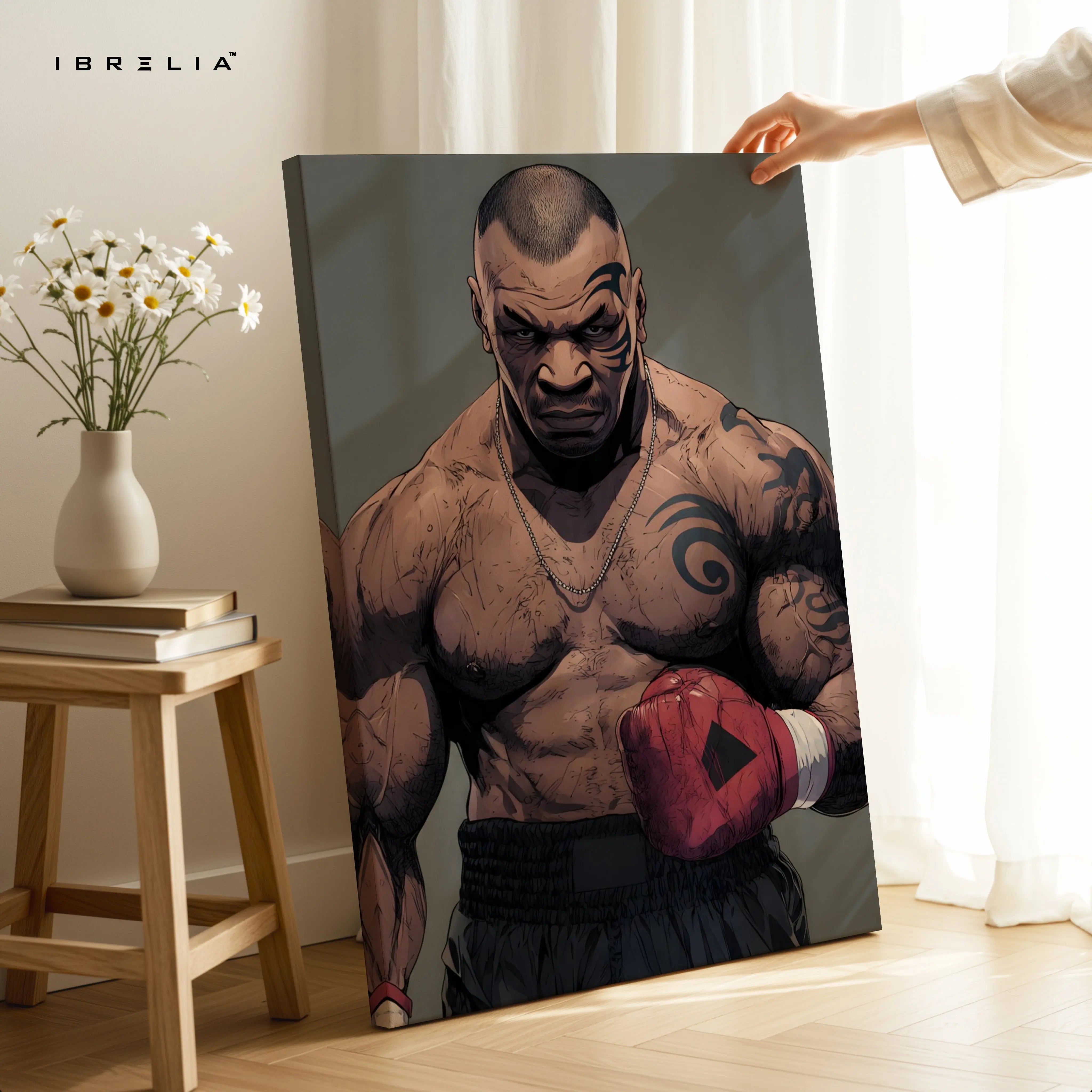 Mike Tyson Boxing Wall Art – Power Fighter Canvas Frame | Legendary Champion Poster Pakistan | IBRELIA™ IBRELIA