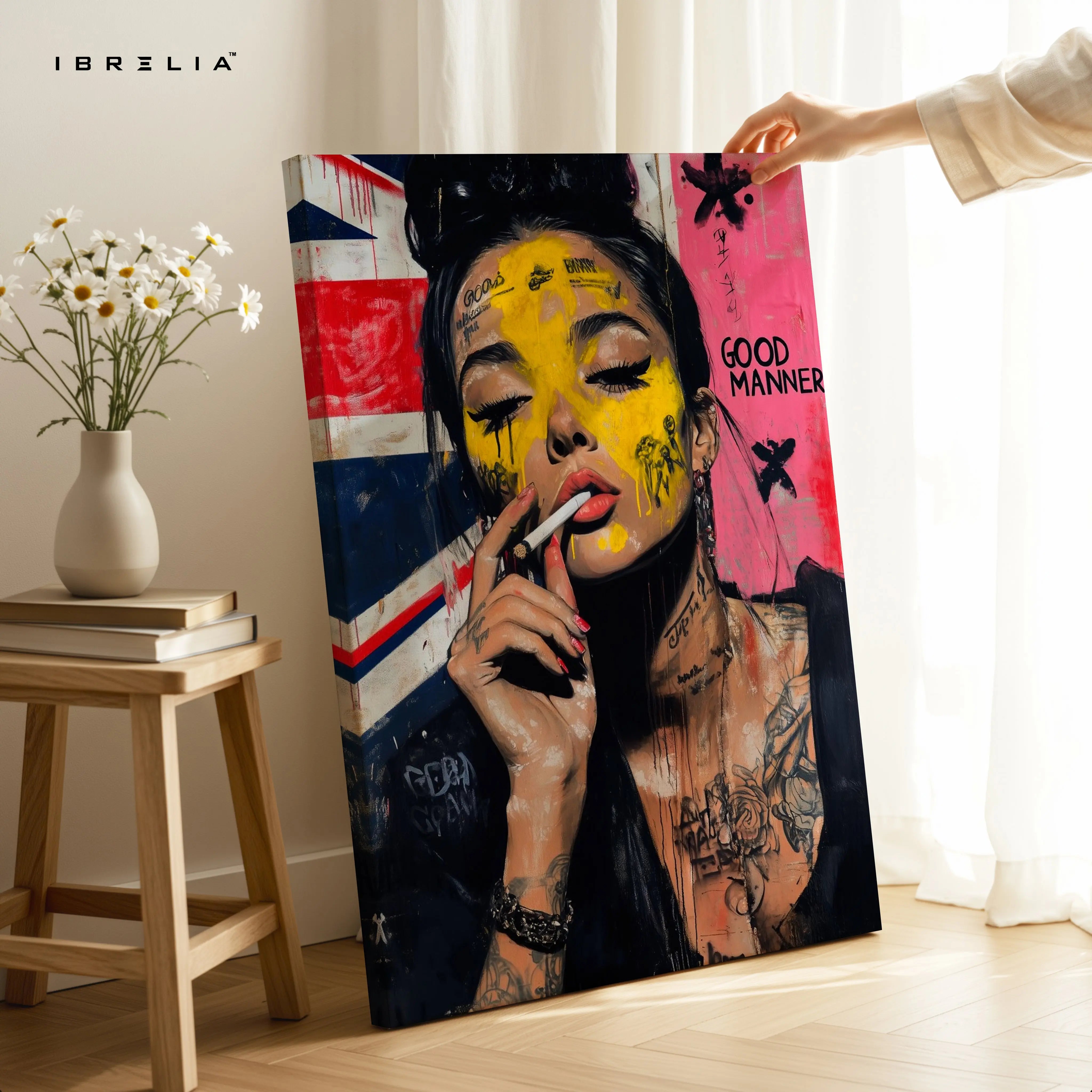 Good Manner Street Girl Art – 4K Ultra Wrap Frame Wall Art in Pakistan | IBRELIA™ IBRELIA
