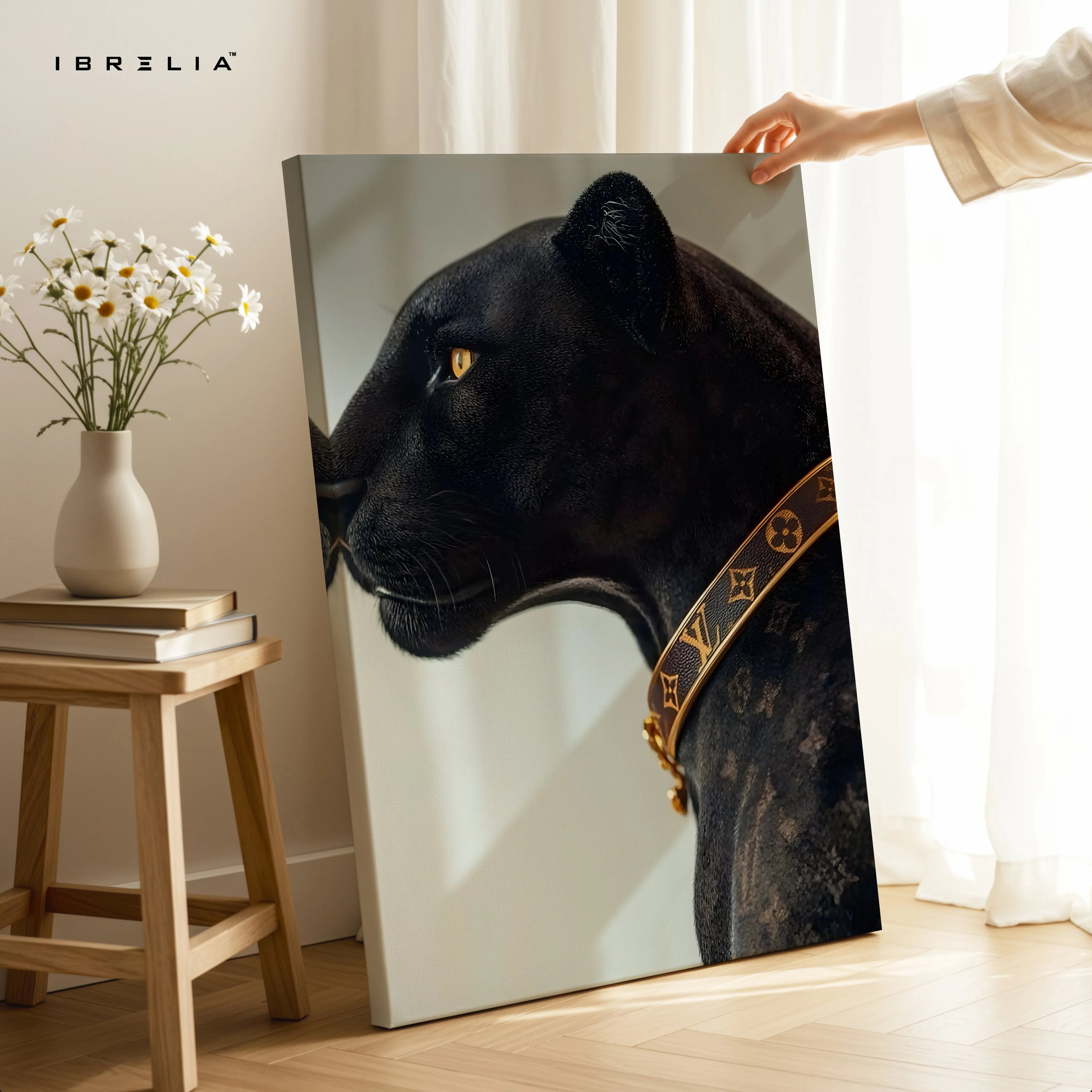 Luxury Black Panther Art – 4K Ultra Wrap Frame Wall Art in Pakistan | IBRELIA™ IBRELIA
