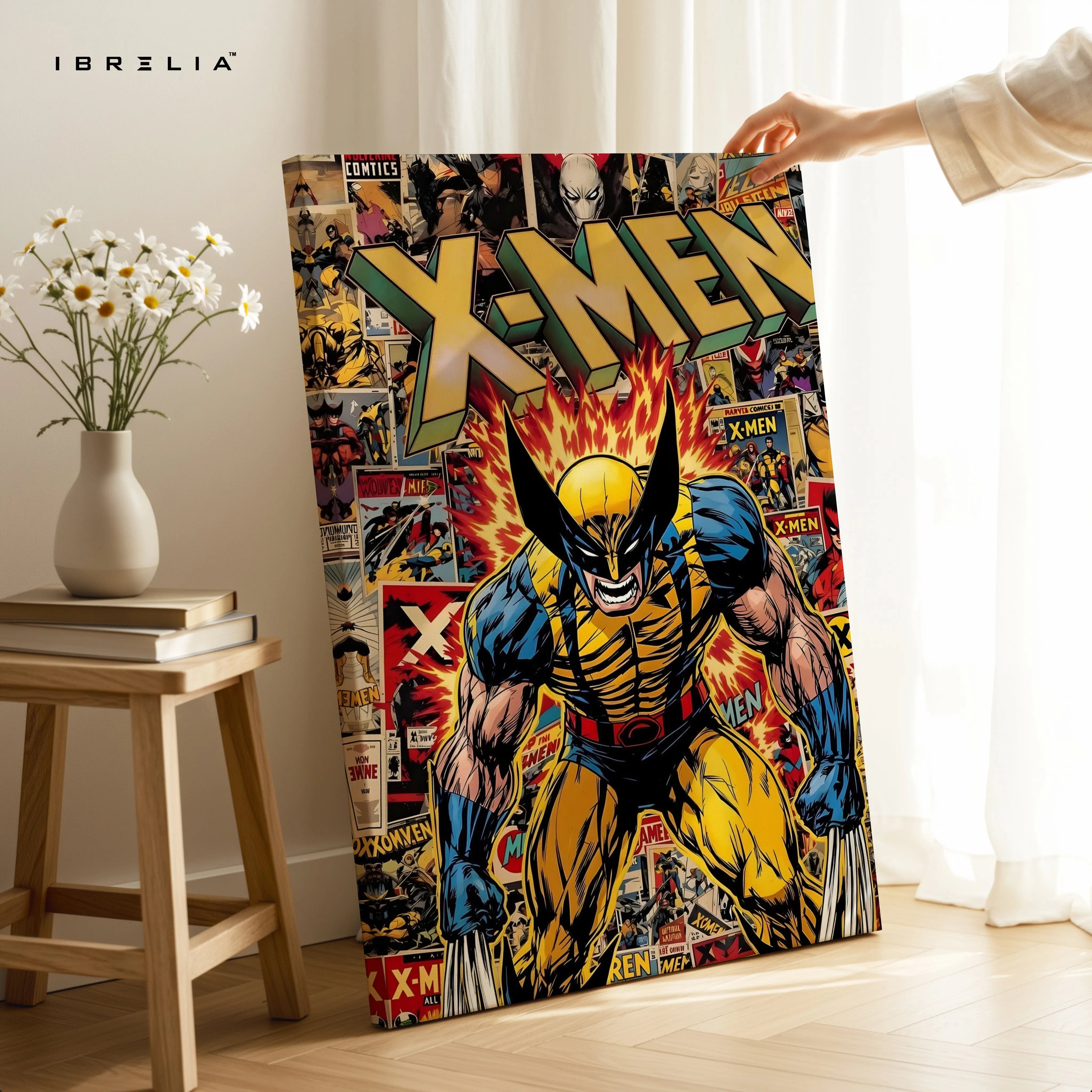 X-Men Wolverine Comic Art – 4K Ultra Wrap Frame Wall Art in Pakistan | IBRELIA™ IBRELIA