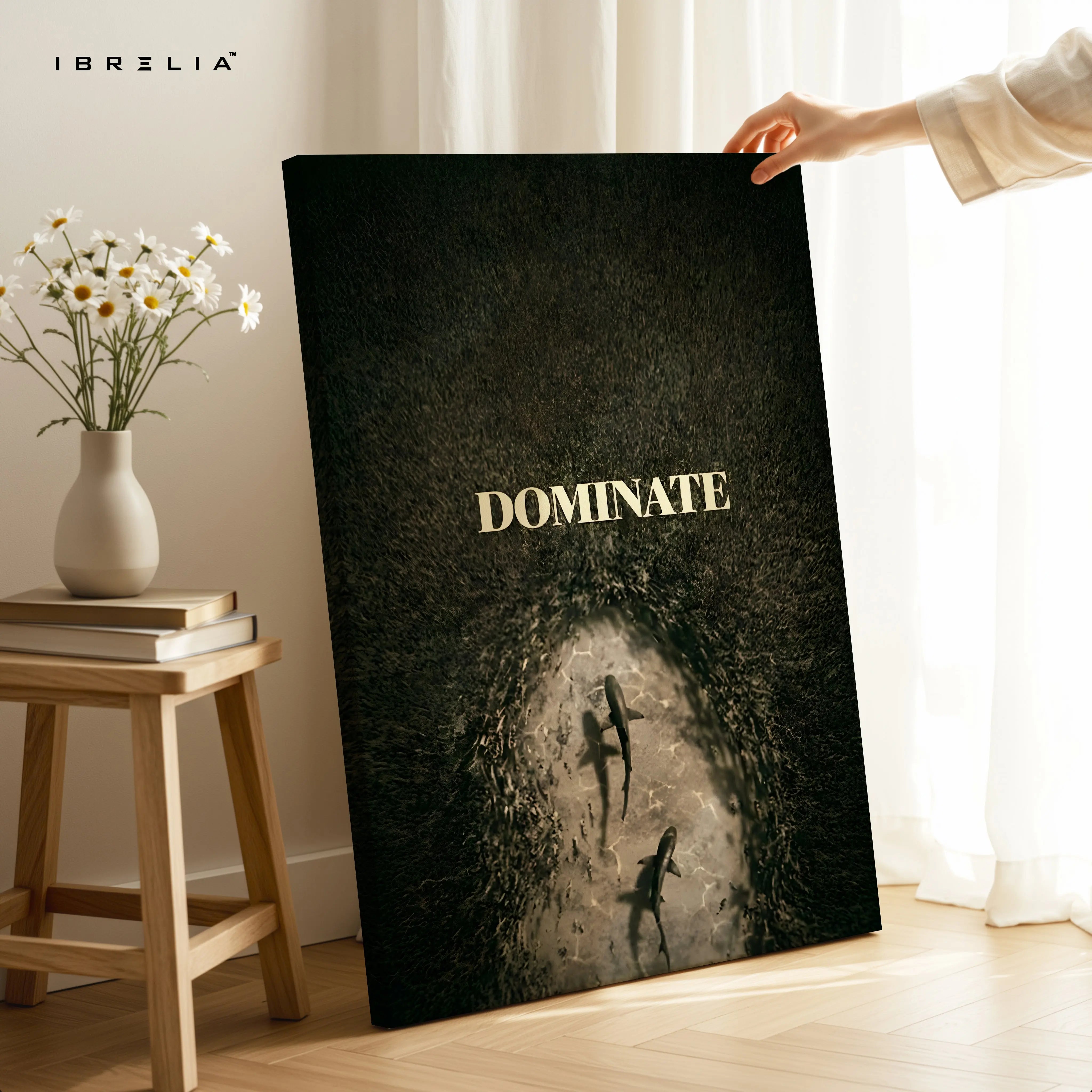DOMINATE Mindset Art – 4K Ultra Wrap Frame Wall Art in Pakistan | IBRELIA™ IBRELIA