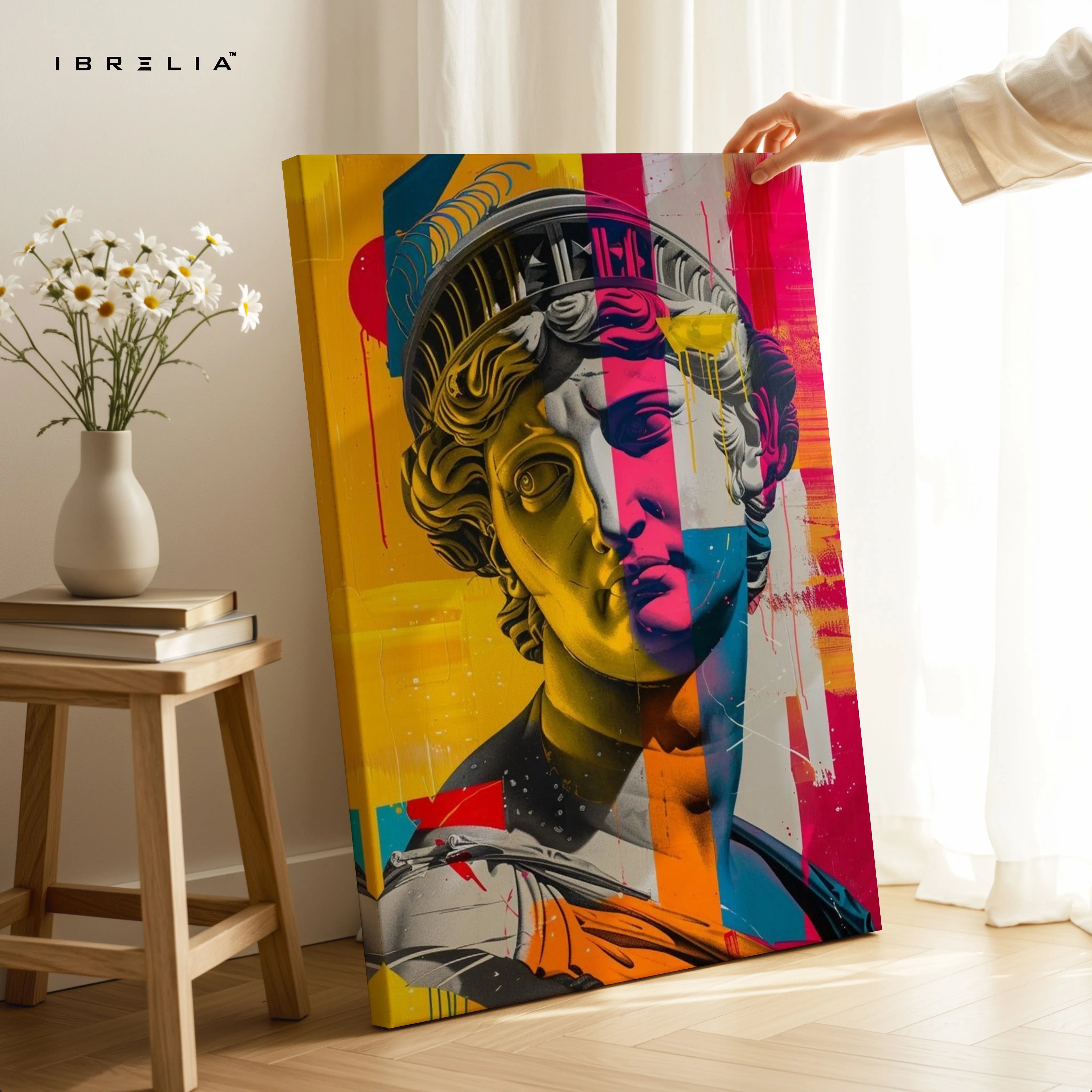 Neo Classical Pop Statue Art – 4K Ultra Wrap Frame Wall Art in Pakistan | IBRELIA™ IBRELIA