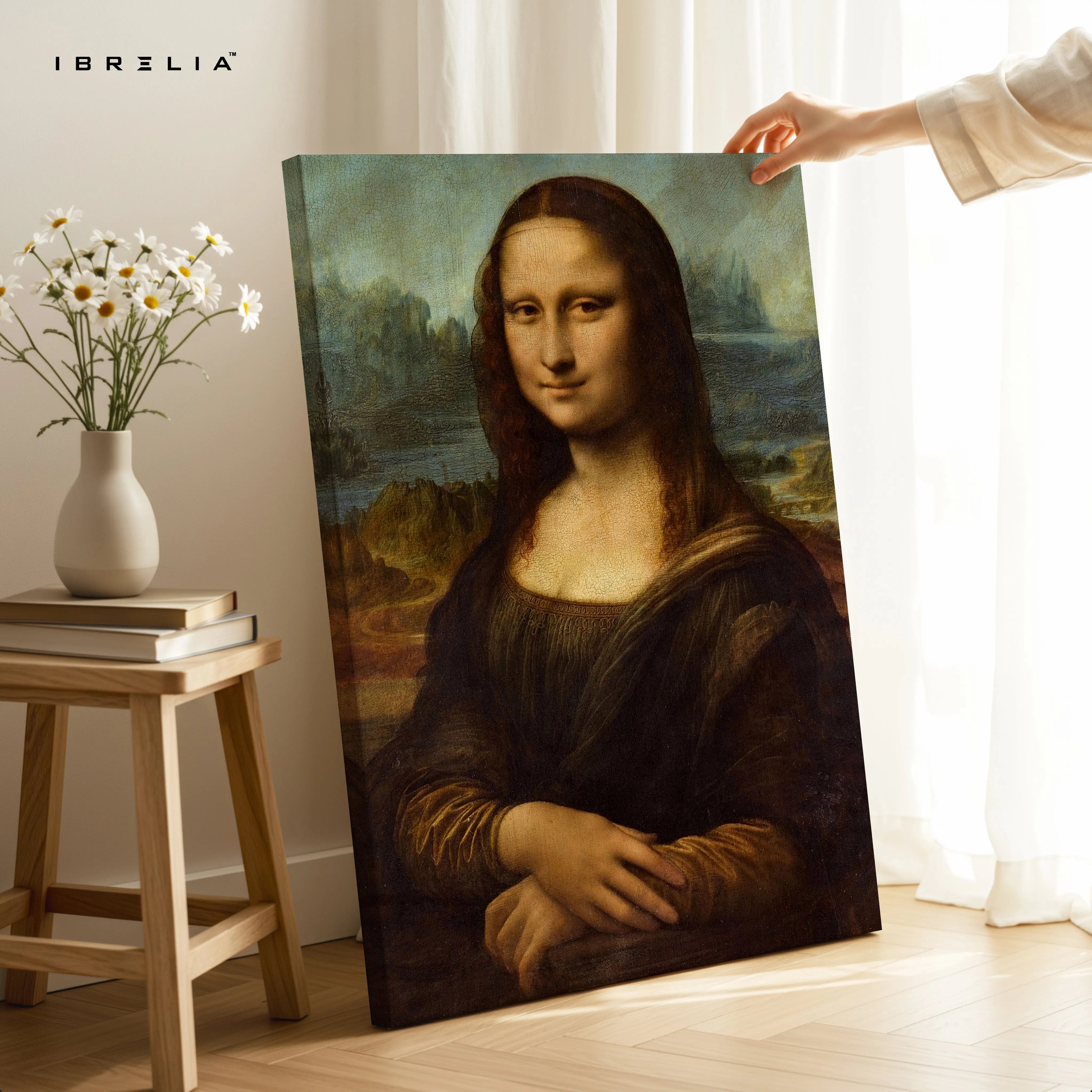 Mona Lisa Renaissance Noir Art – Timeless Classic Wall Art | 4K Ultra Wrap Frame Wall Art in Pakistan | IBRELIA™ IBRELIA