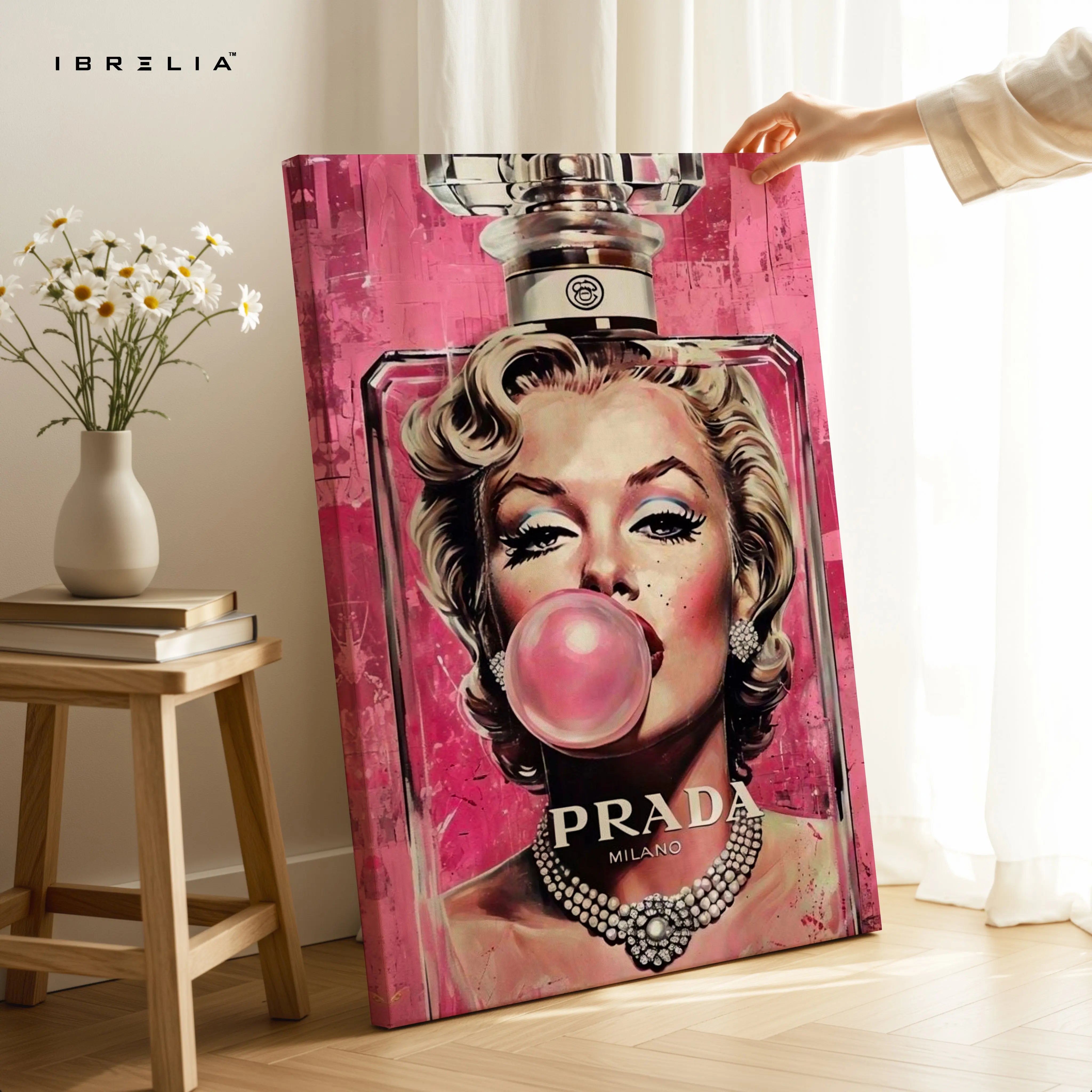 Bubble Glam Icon Art – 4K Ultra Wrap Frame Wall Art in Pakistan | IBRELIA™ IBRELIA