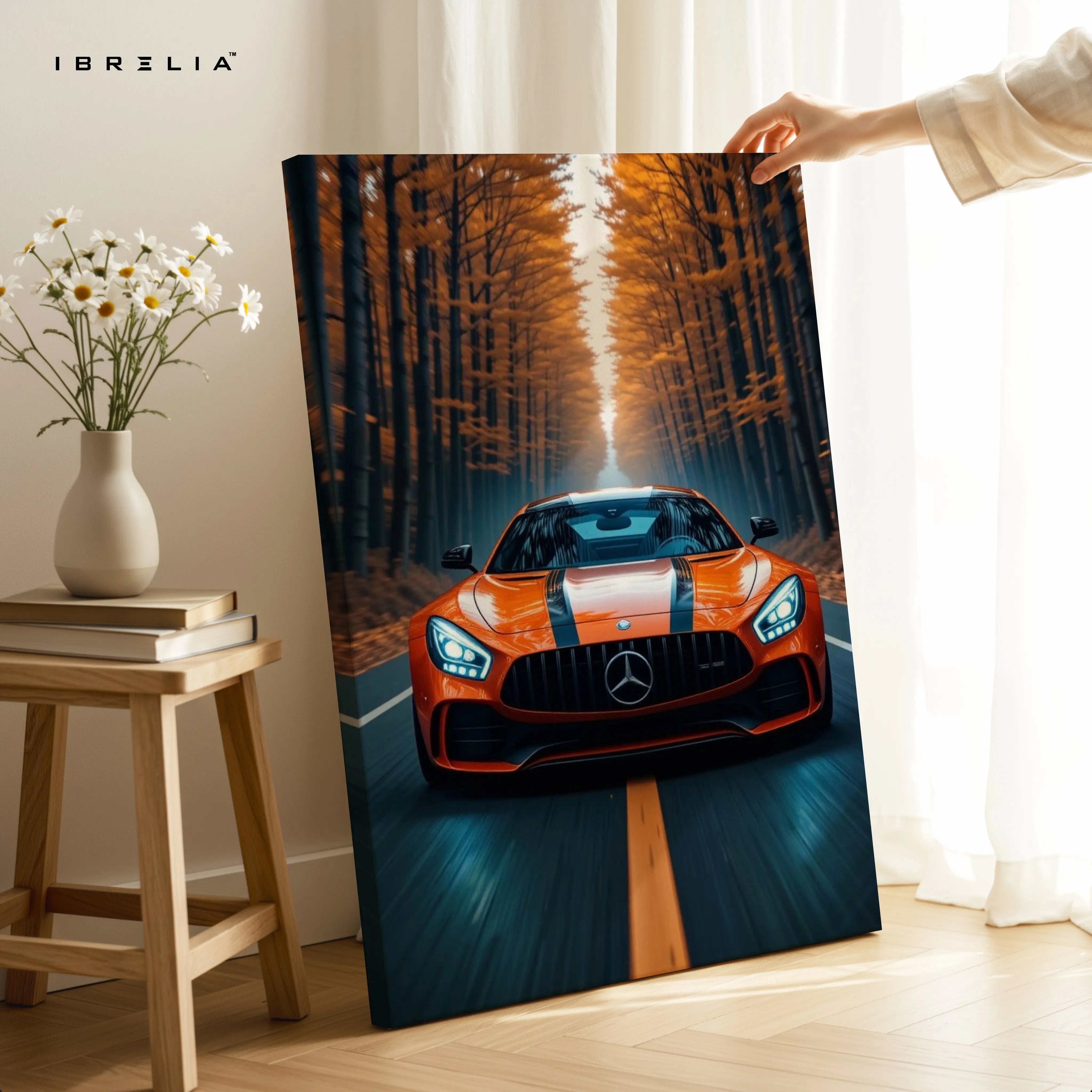 Mercedes AMG GT Power Reflection – 4K Ultra Wrap Frame Wall Art in Pakistan | IBRELIA™ (Copy) IBRELIA