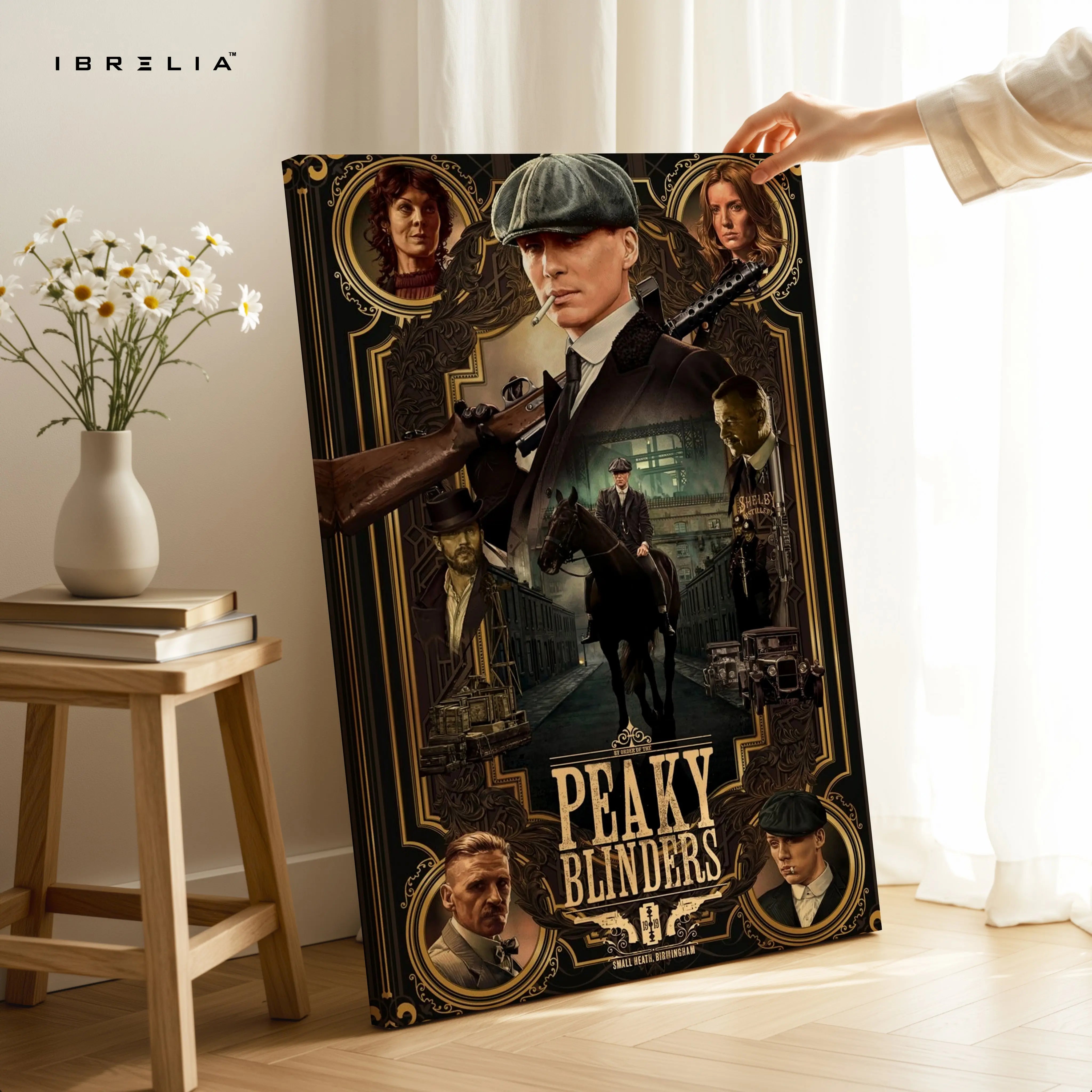 Peaky Blinders Legacy Portrait – Cinematic Gangster 4K Ultra Wrap Frame Wall Art in Pakistan | IBRELIA™ IBRELIA